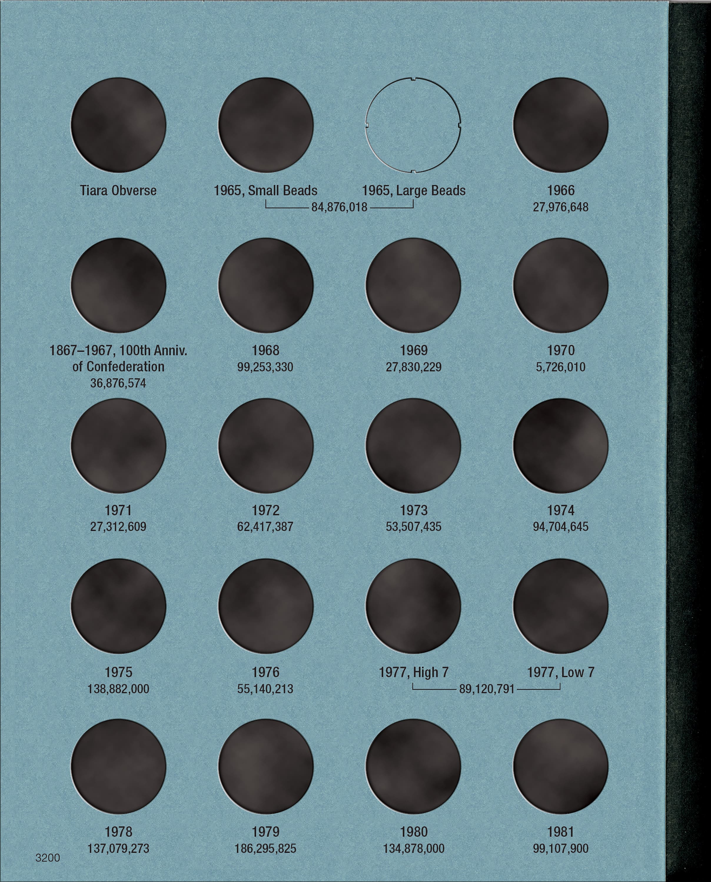 Official Whitman® Coin Folder – Canada Nickels (5 Cents) Collection #2: 1965-2012