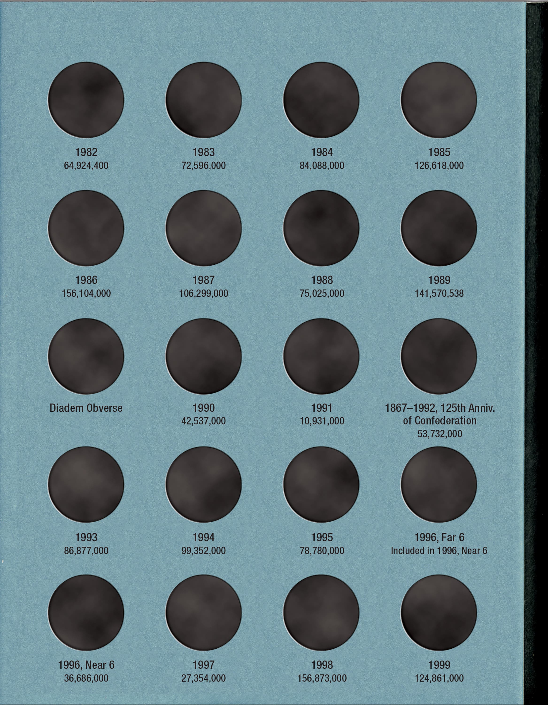 Official Whitman® Coin Folder – Canada Nickels (5 Cents) Collection #2: 1965-2012