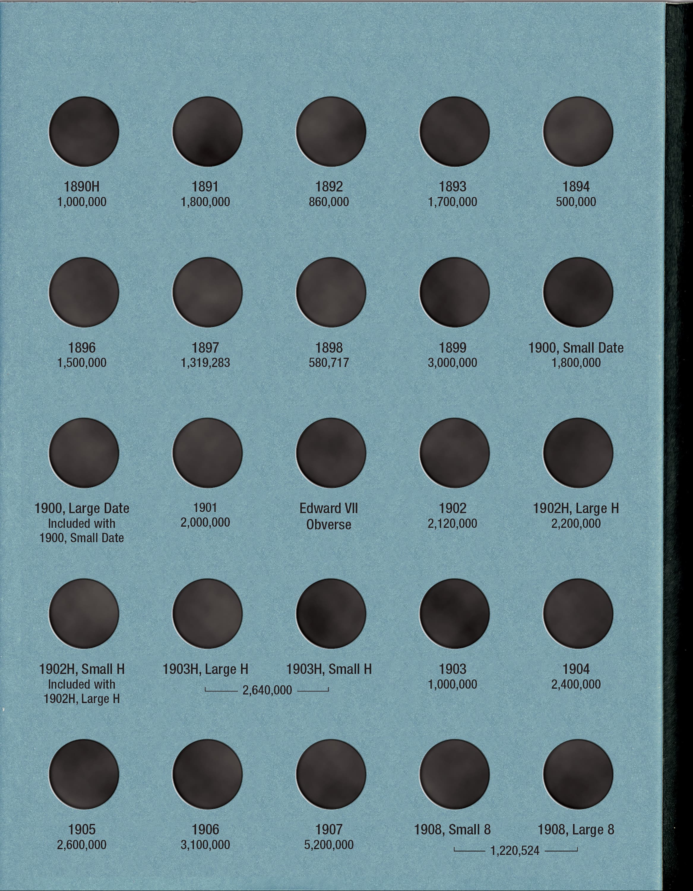 Official Whitman® Coin Folder – Canada Silver Nickels (5 Cents): 1858-1921