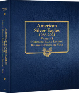 Whitman Classic® Coin Album – American Silver Eagles Variety 1: 1986-2021 (Single Mint)