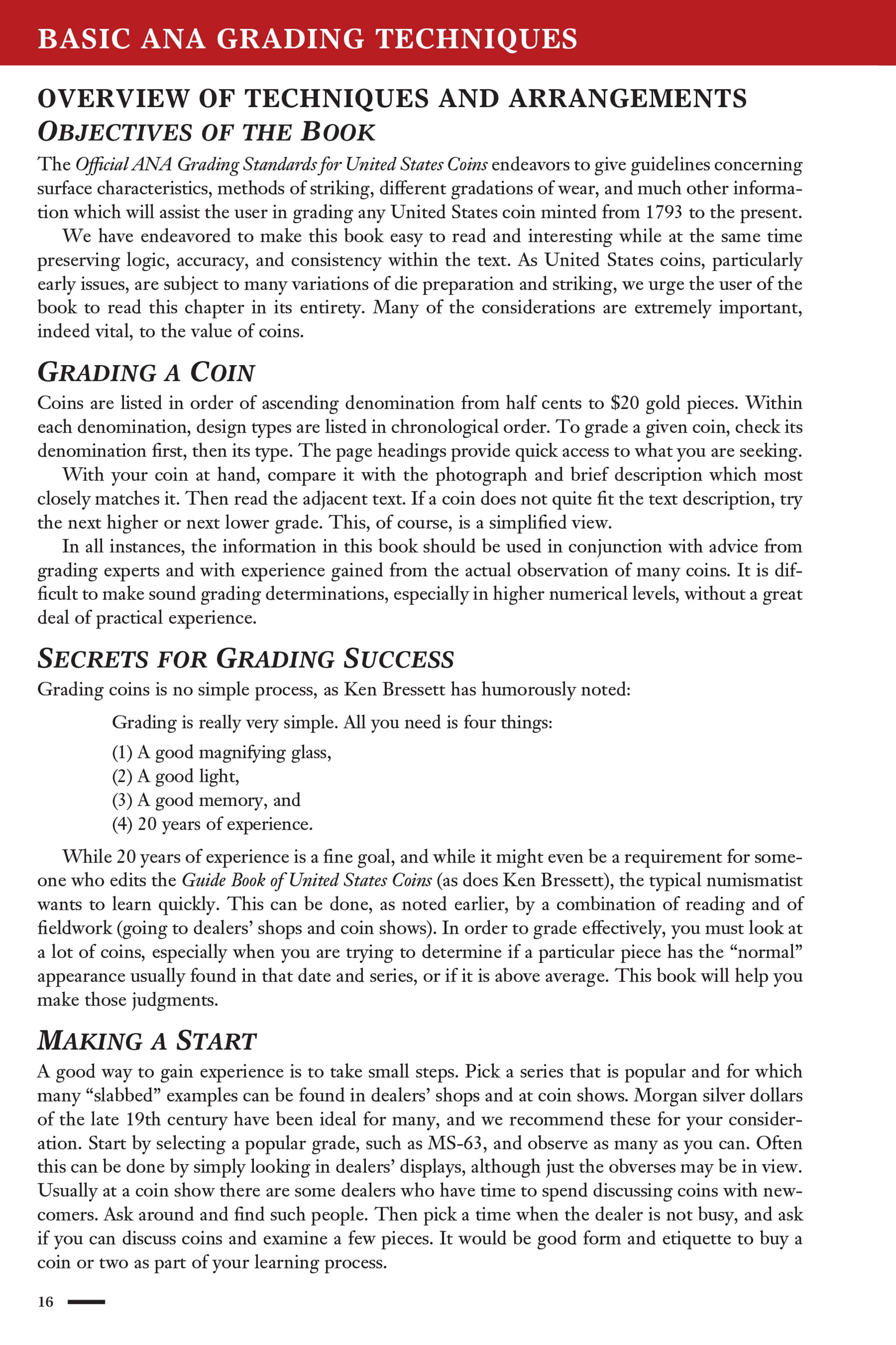 Collector Series: The Official ANA Grading Standards for United States Coins