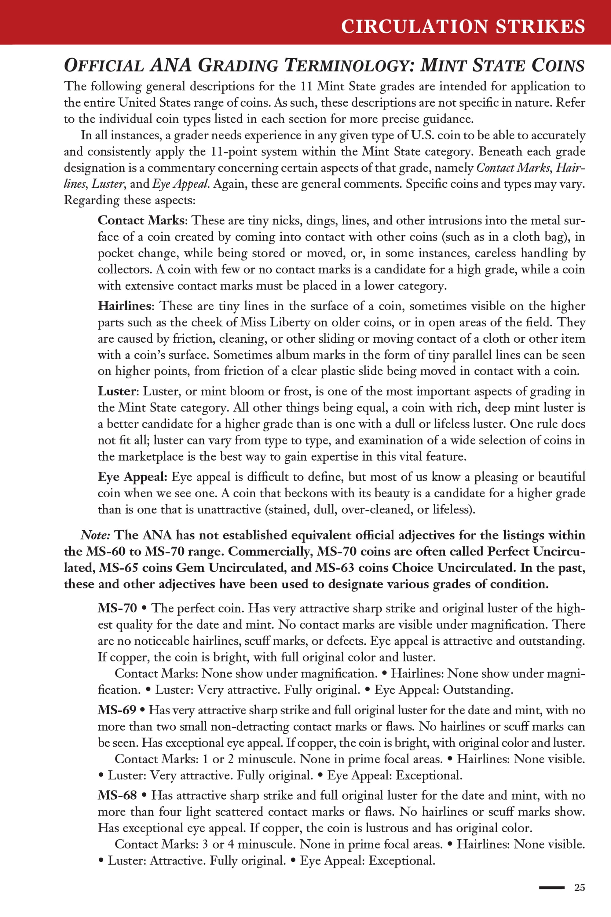 Collector Series: The Official ANA Grading Standards for United States Coins