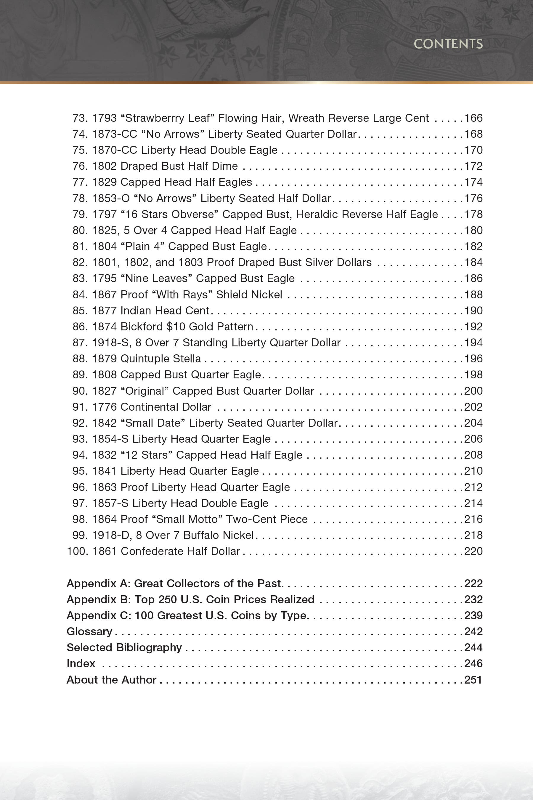 100 Greatest Series: 100 Greatest United States Coins