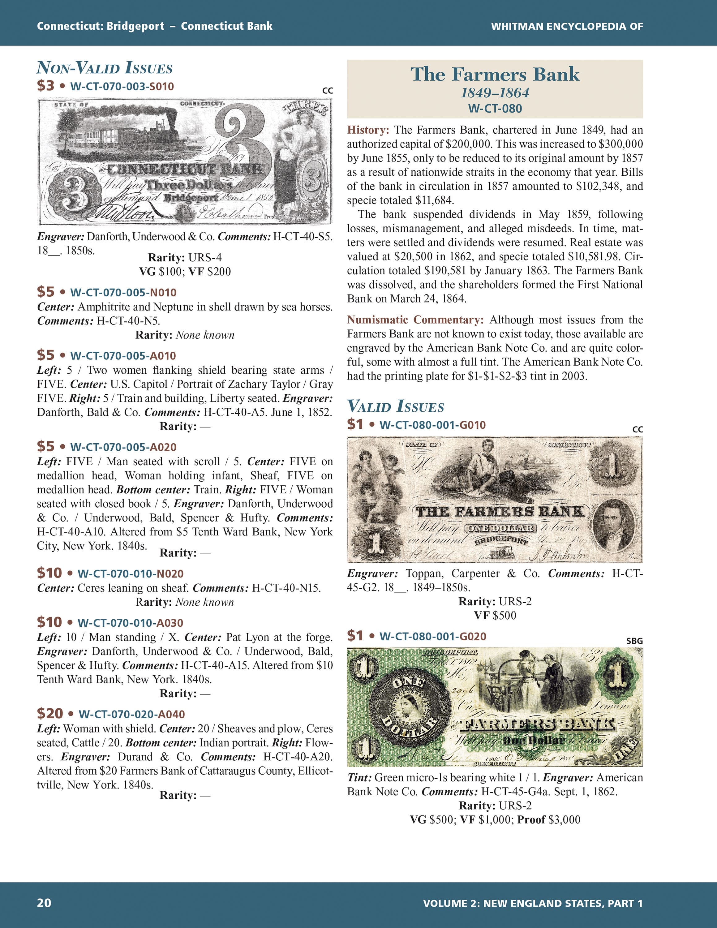 Whitman Encyclopedias: Whitman Encyclopedia of Obsolete Paper Money, Volume 2 – New England, Part 1: Connecticut, Maine, New Hampshire