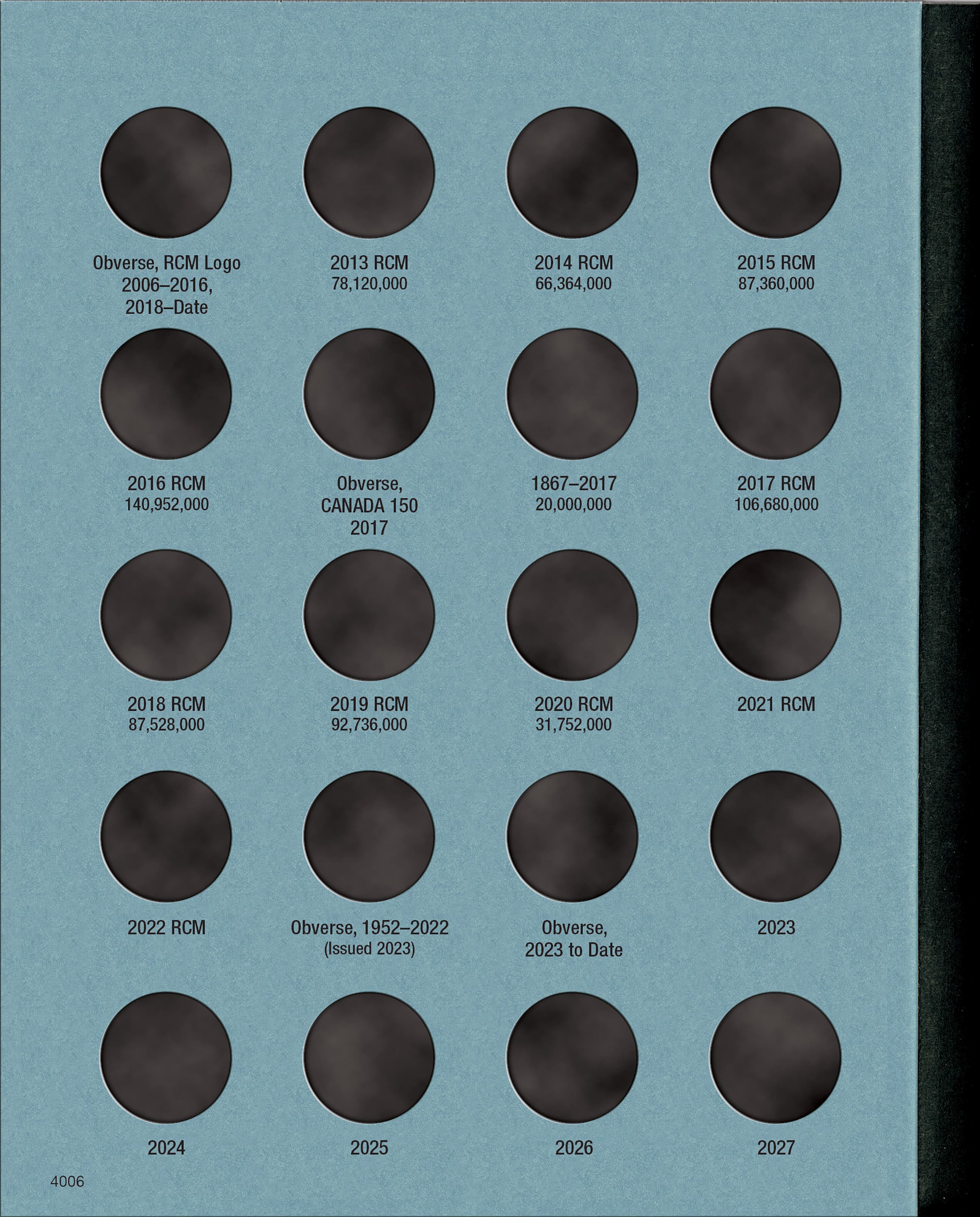Official Whitman® Coin Folder – Canada Nickels (5 Cents) Collection #3 – Starting 2013