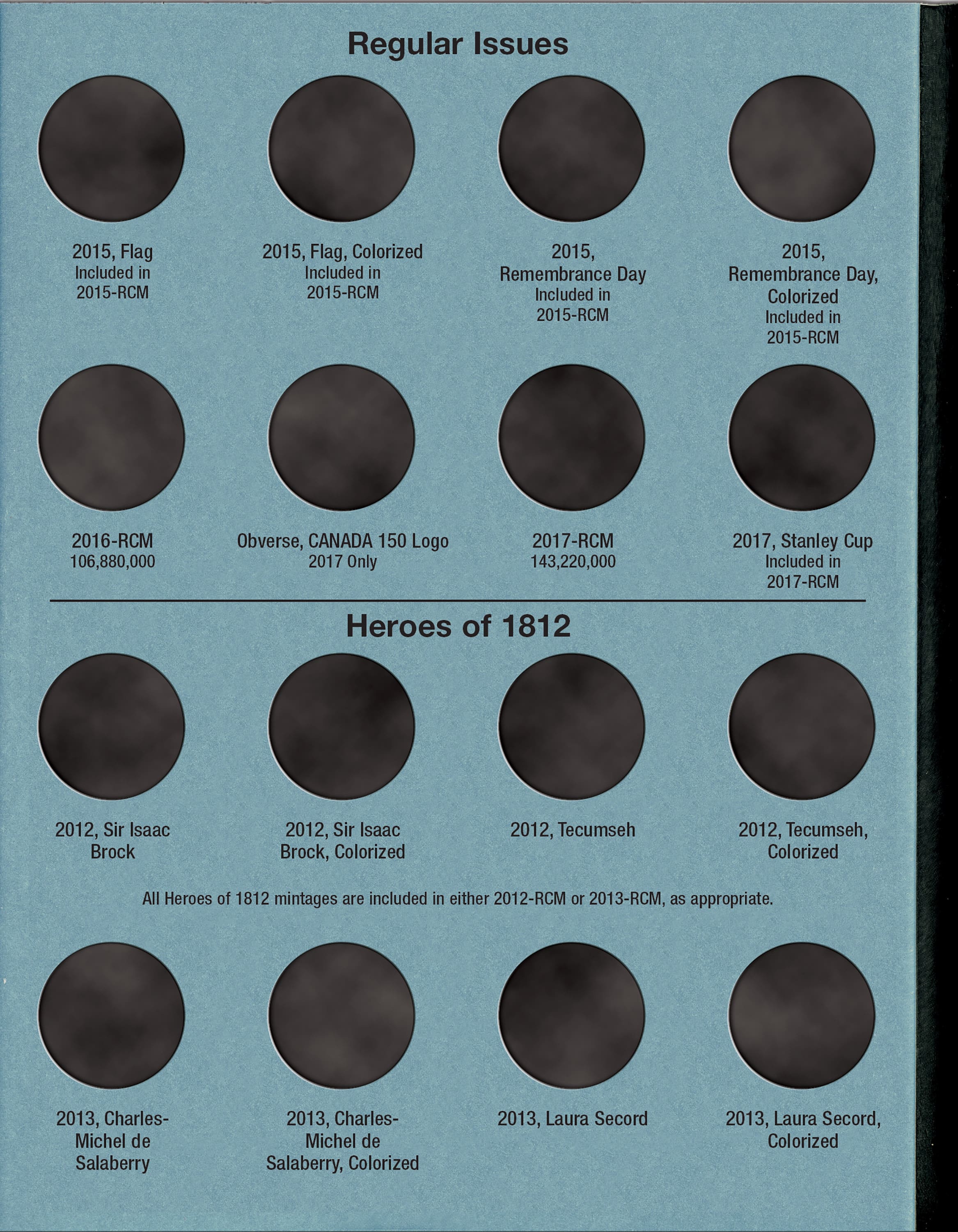 Official Whitman® Coin Folder – Canada Quarters (25 Cents) Collection #6: Starting 2010-2022