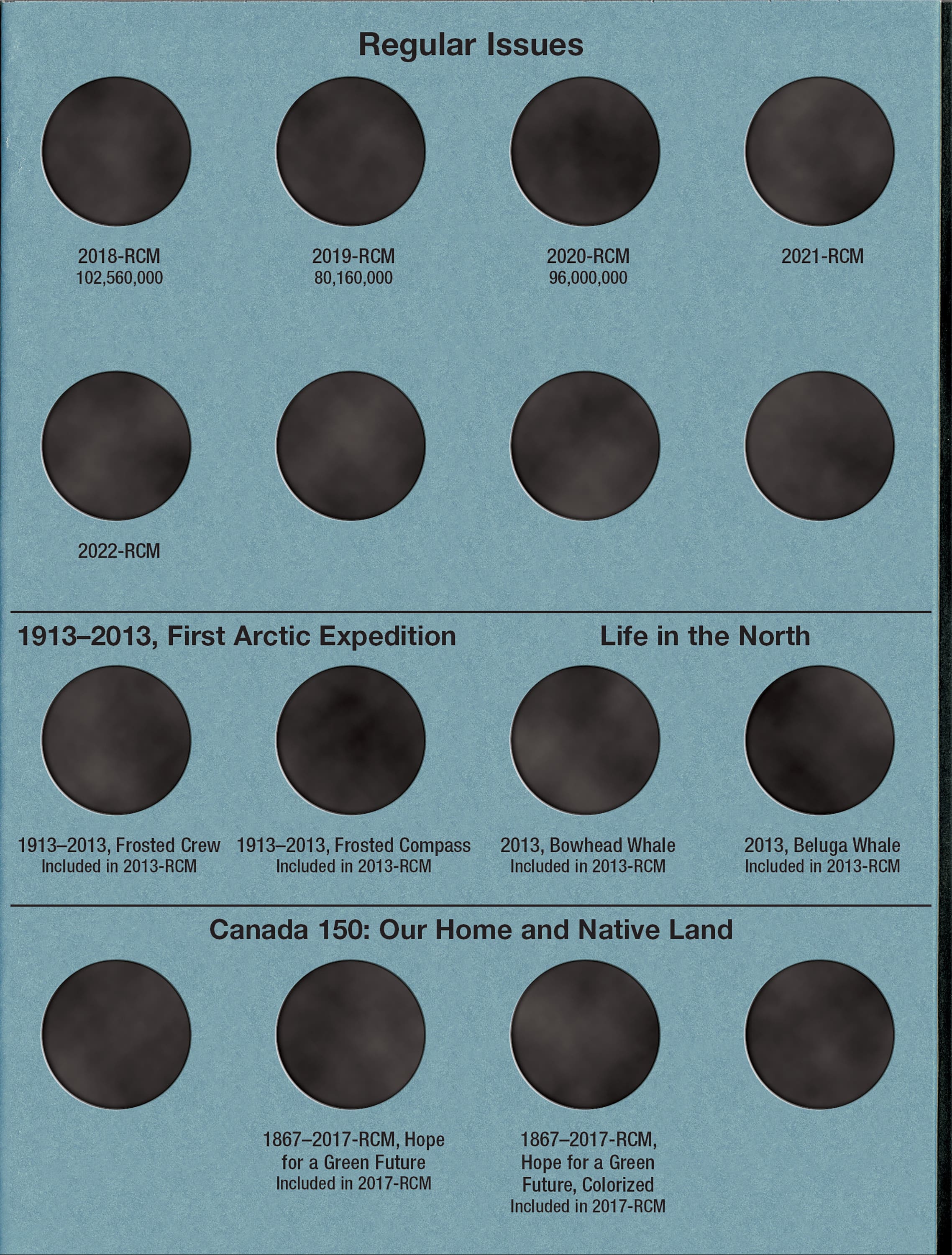Official Whitman® Coin Folder – Canada Quarters (25 Cents) Collection #6: Starting 2010-2022