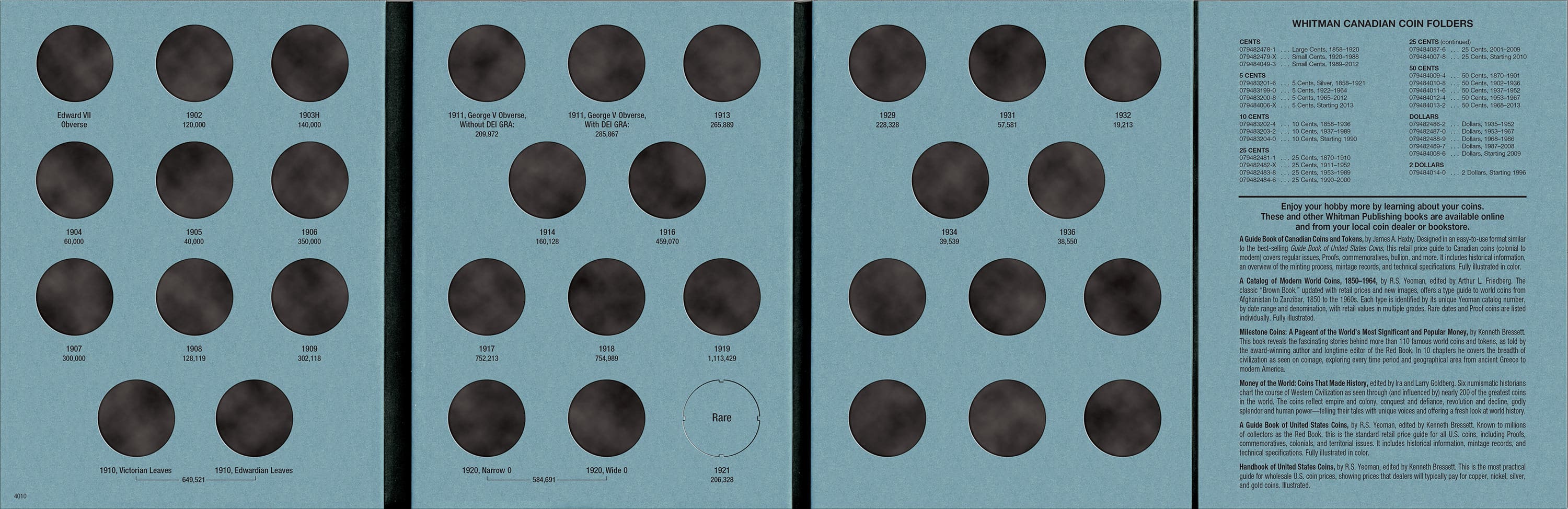 Official Whitman® Coin Folder – Canada Half Dollars (50 Cents) #2: 1902-1936