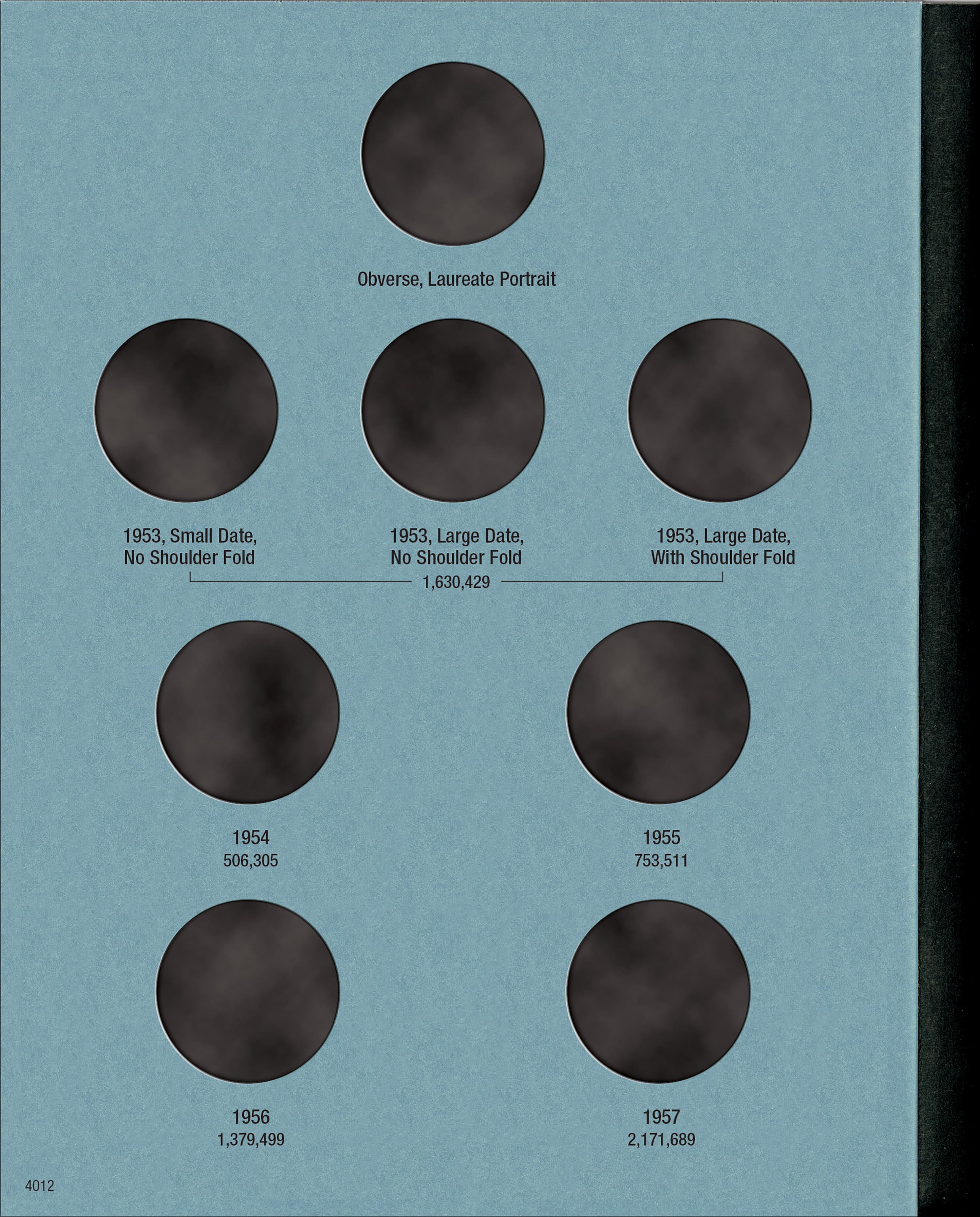 Official Whitman® Coin Folder – Canada Half Dollars (50 Cents) Collection #4: 1953-1967