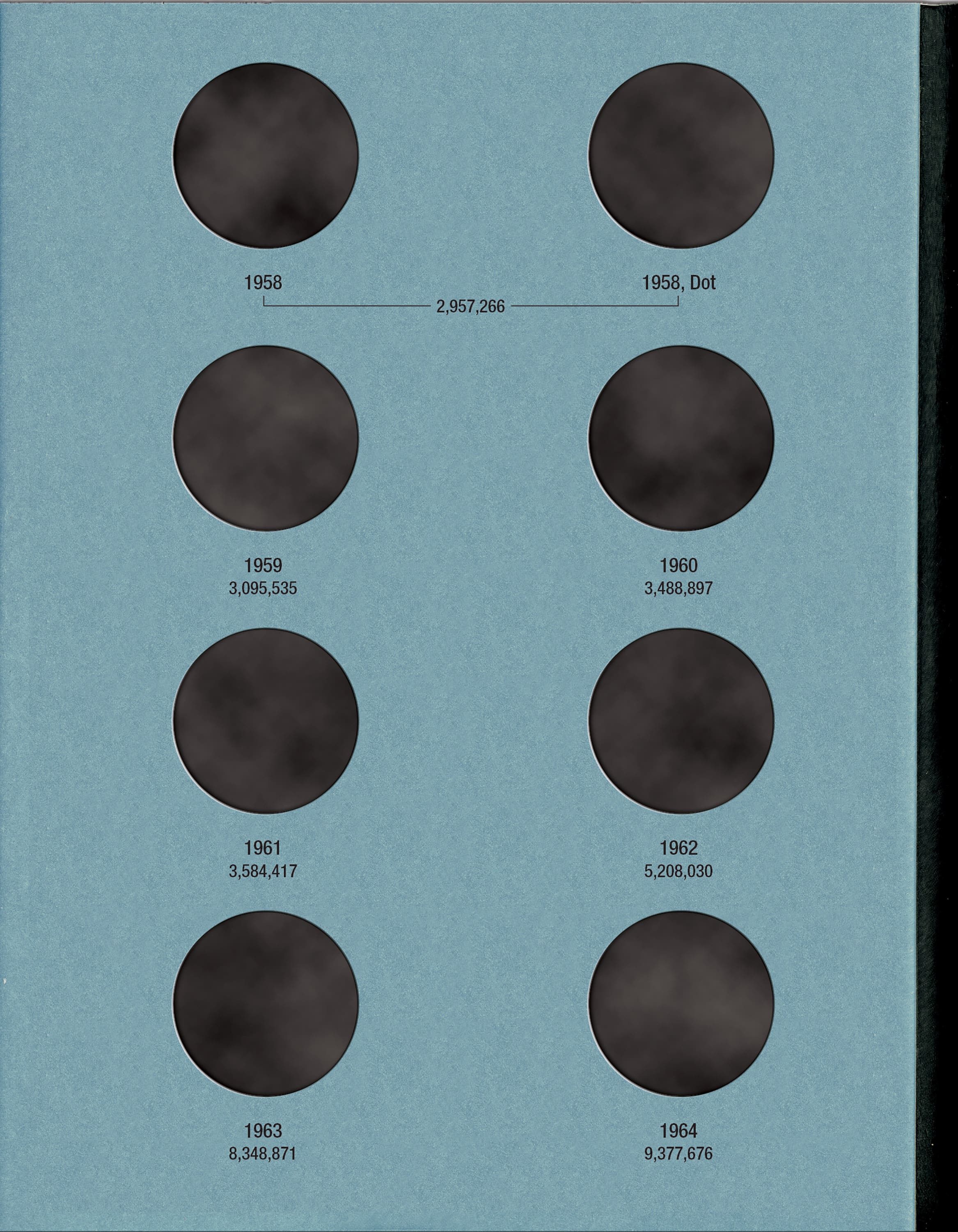 Official Whitman® Coin Folder – Canada Half Dollars (50 Cents) Collection #4: 1953-1967