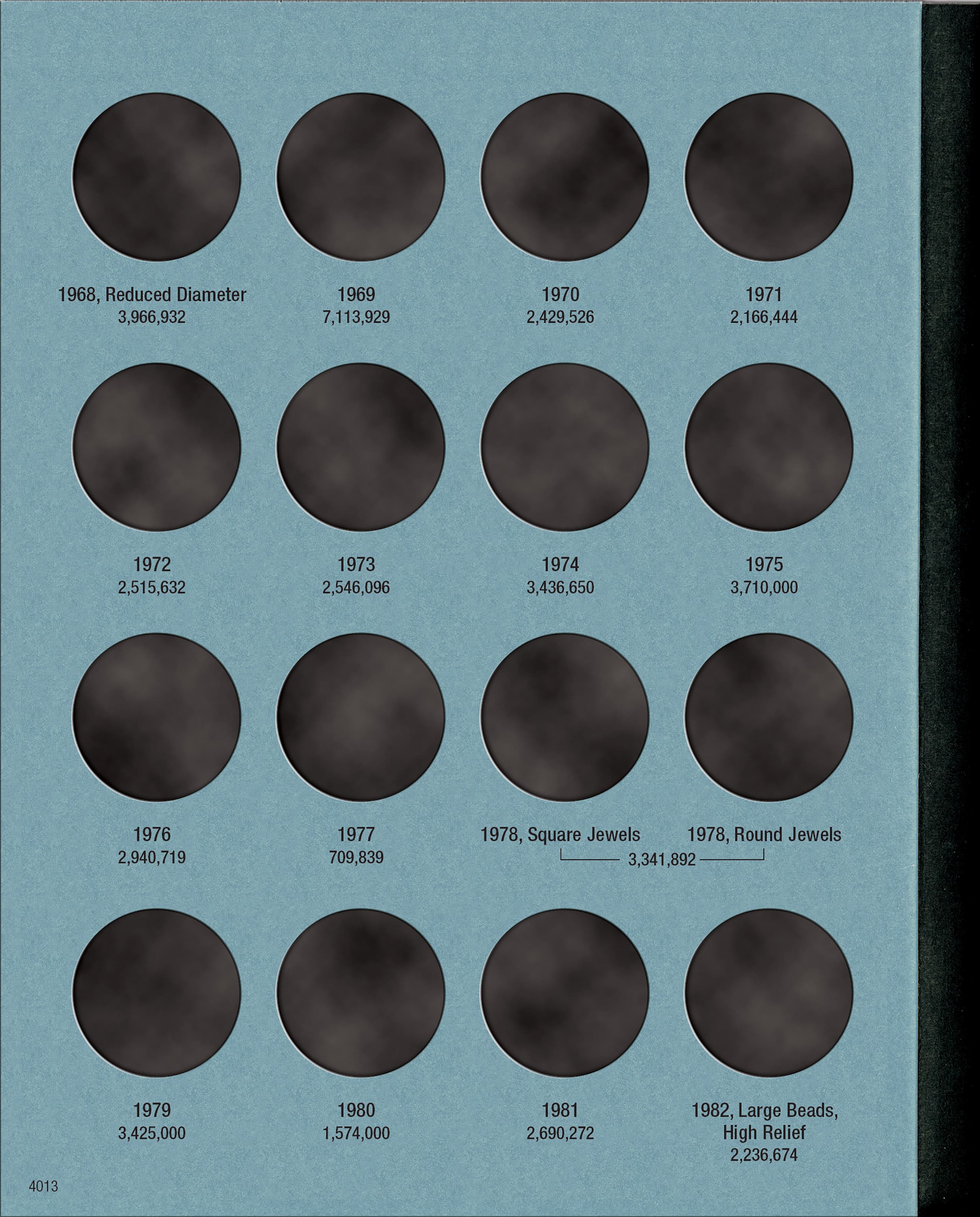 Official Whitman® Coin Folder – Canada Half Dollars (50 Cents) Collection #5: 1968-2014