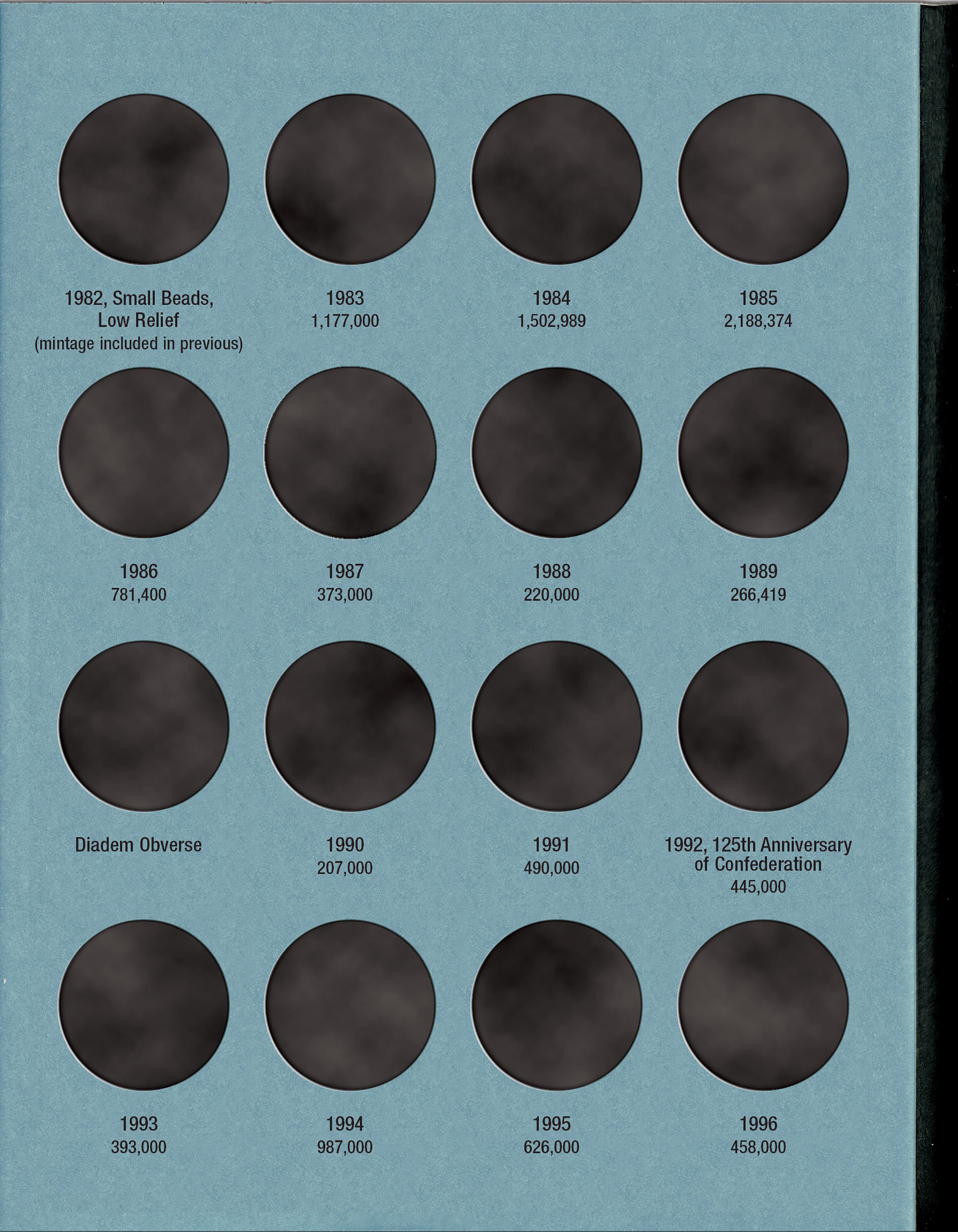 Official Whitman® Coin Folder – Canada Half Dollars (50 Cents) Collection #5: 1968-2014