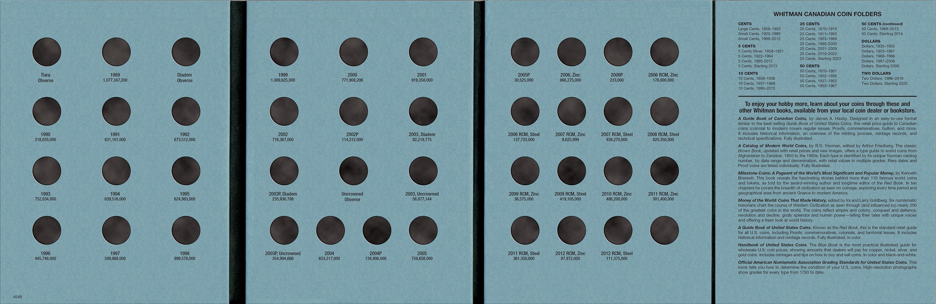 Official Whitman® Coin Folder – Canada Small Cents (Pennies) Collection #2: 1989-2012