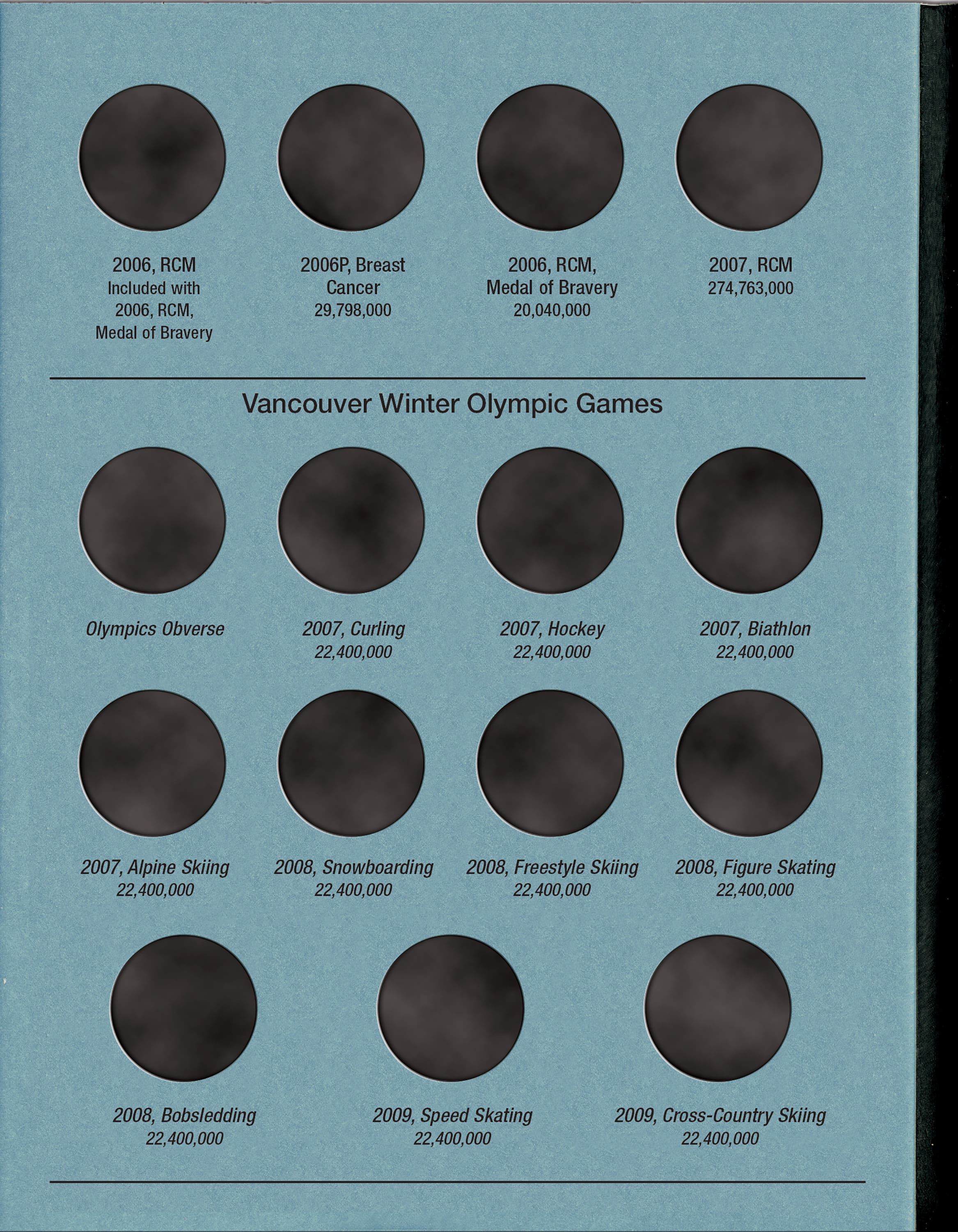 Official Whitman® Coin Folder – Canada Quarters (25 Cents) Collection #5: 2001-2009