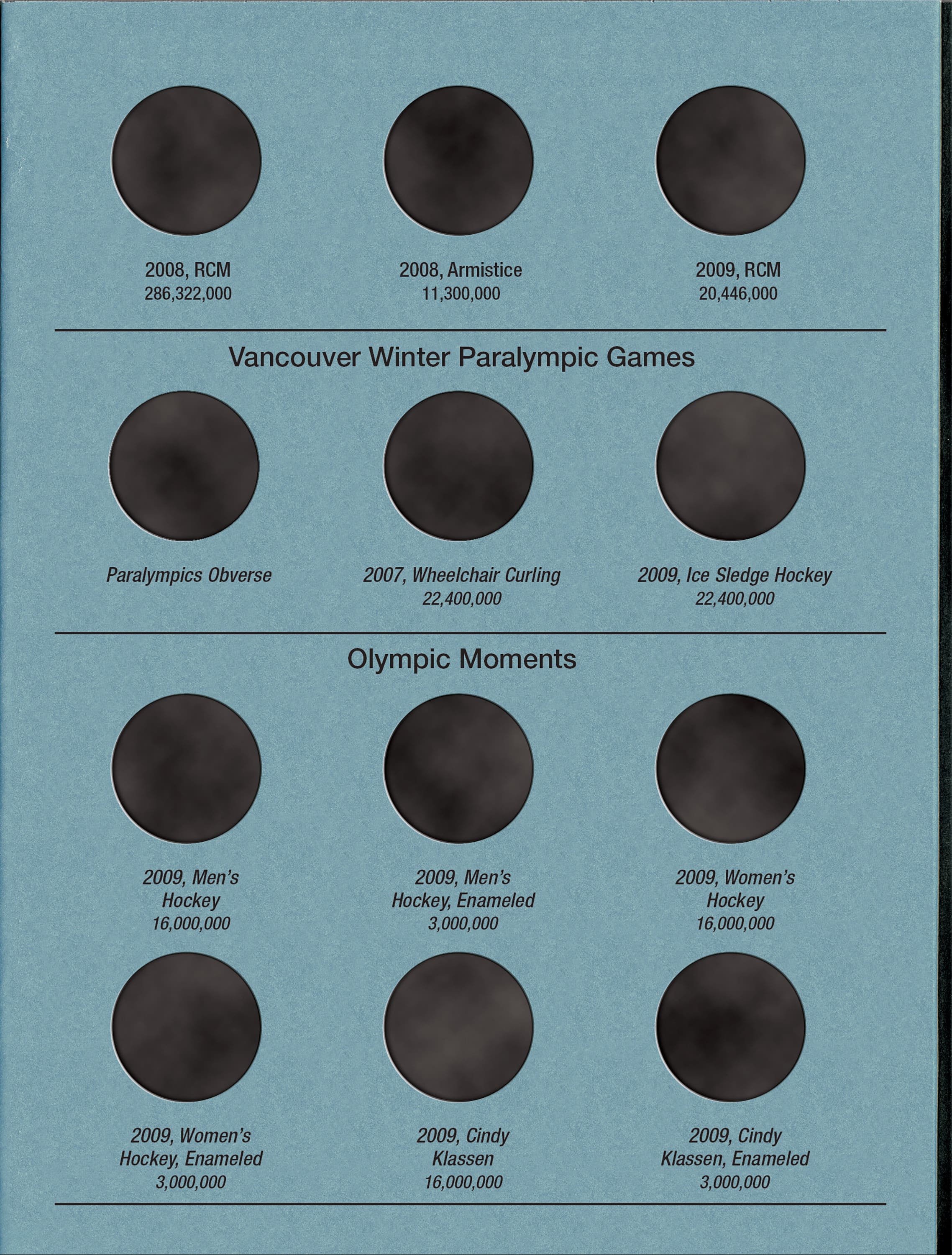 Official Whitman® Coin Folder – Canada Quarters (25 Cents) Collection #5: 2001-2009