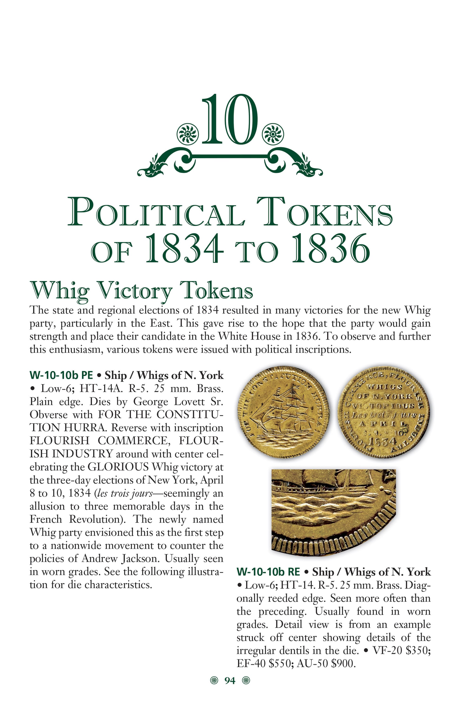Red Book Series #17: A Guide Book of Hard Times Tokens – American Political and Commercial Tokens of the 1830s and 1840s