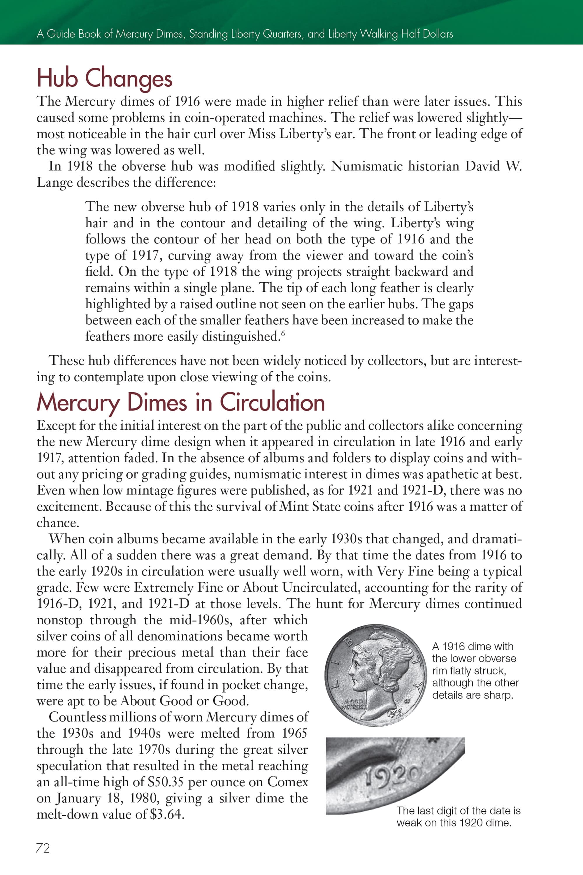 Red Book Series #18: A Guide Book of Mercury Dimes, Standing Liberty Quarters, & Liberty Walking Half Dollars, – History, Values, Collecting