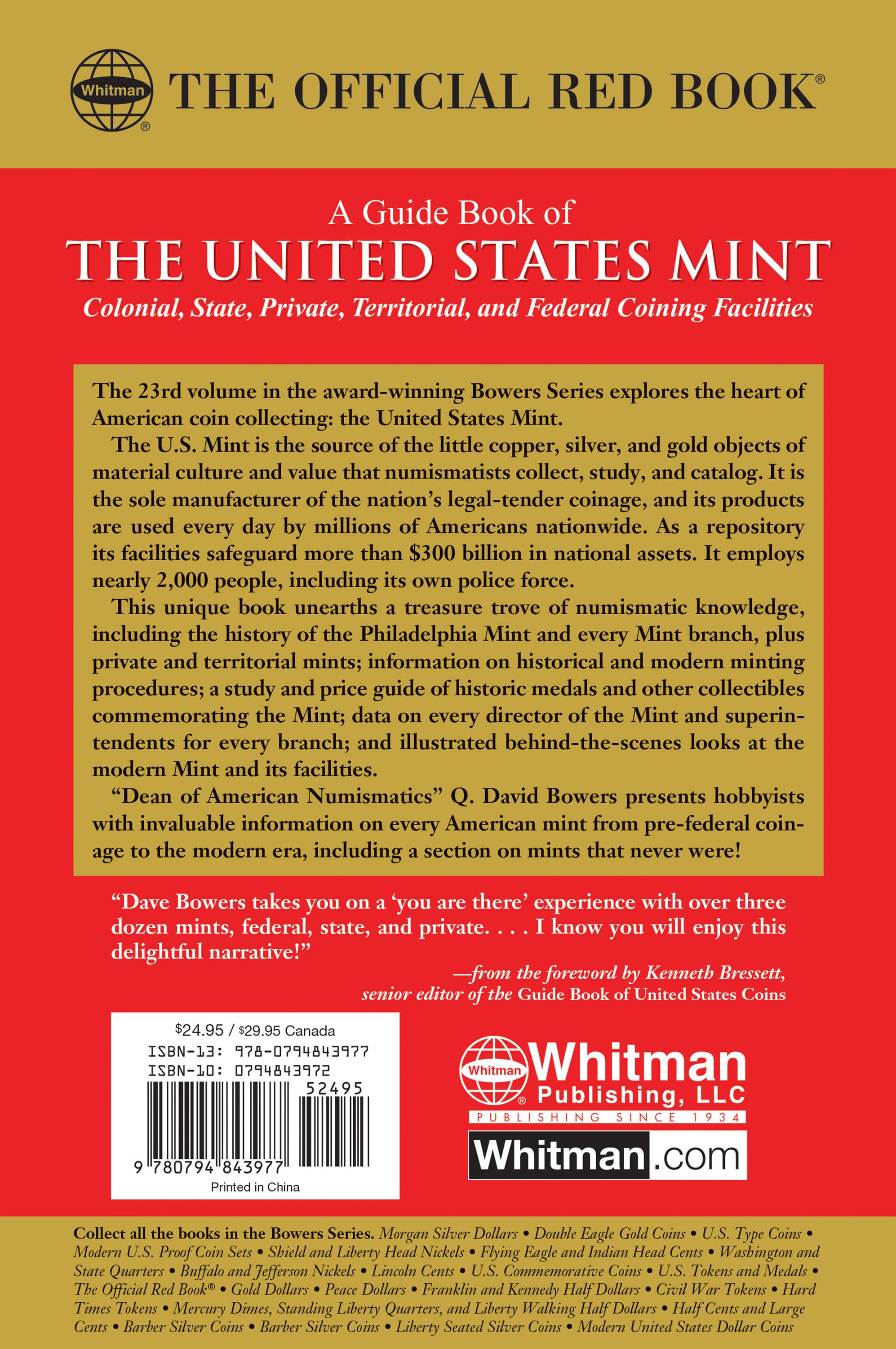 Red Book Series #23: A Guide Book of the United States Mint – Colonial, State, Private, Territorial, and Federal Coining Facilties