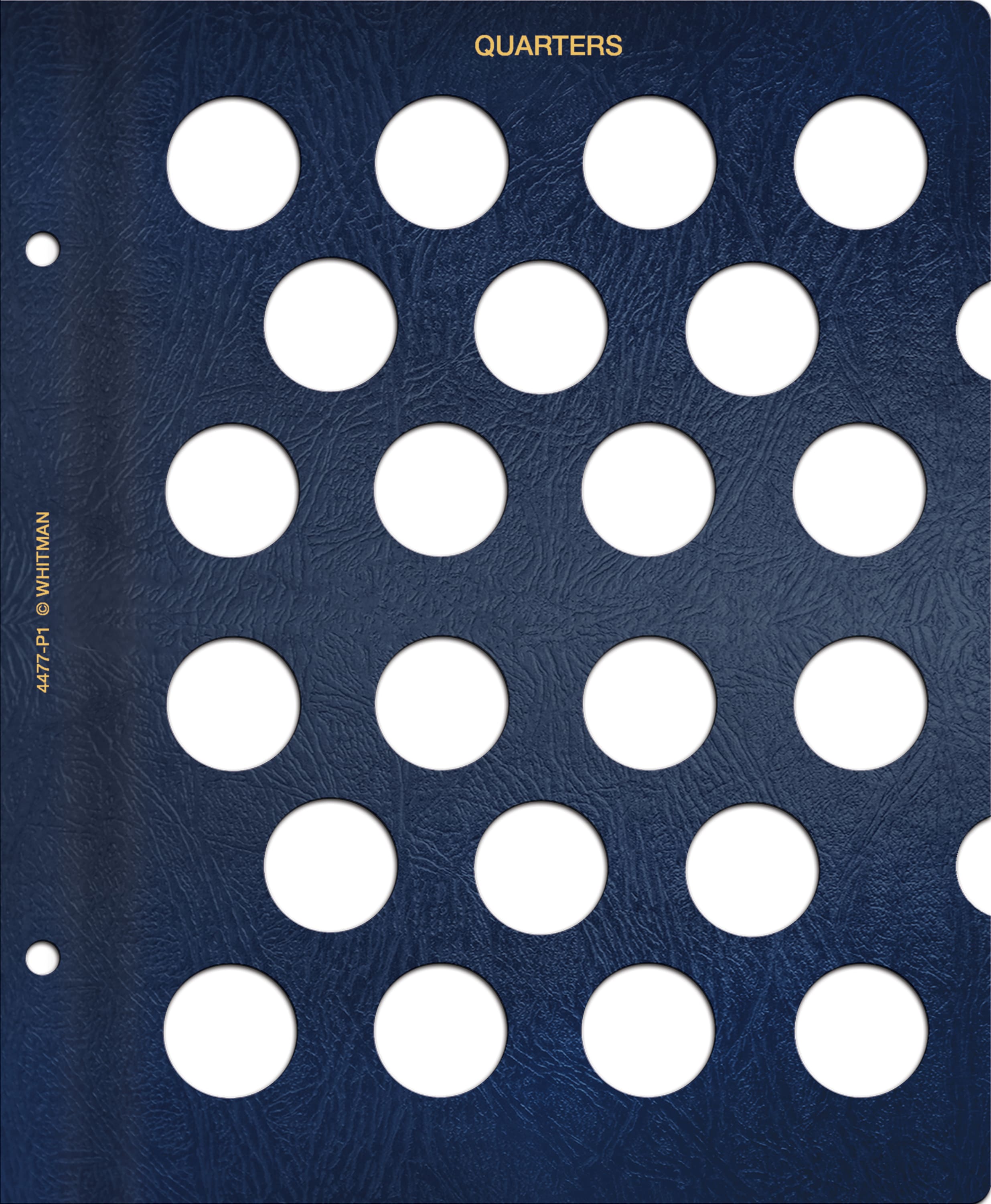 Whitman Classic® Coin Album – U.S. Quarters: Plain, No Dates (Includes Blank Pages)