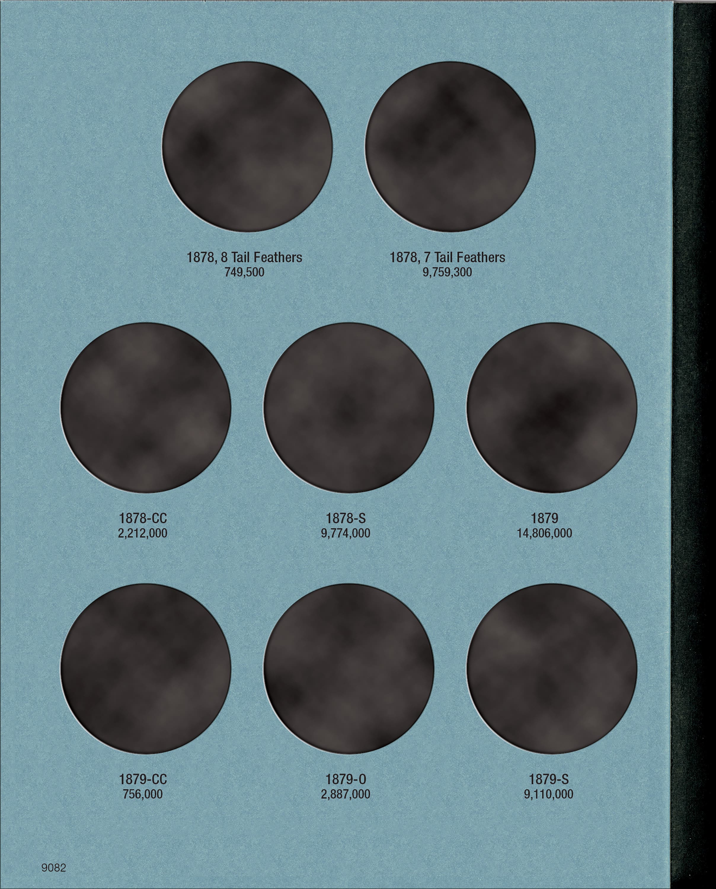 Official Whitman® Coin Folder – Morgan Silver Dollars Collection #1: 1878-1883 – Starting 1878