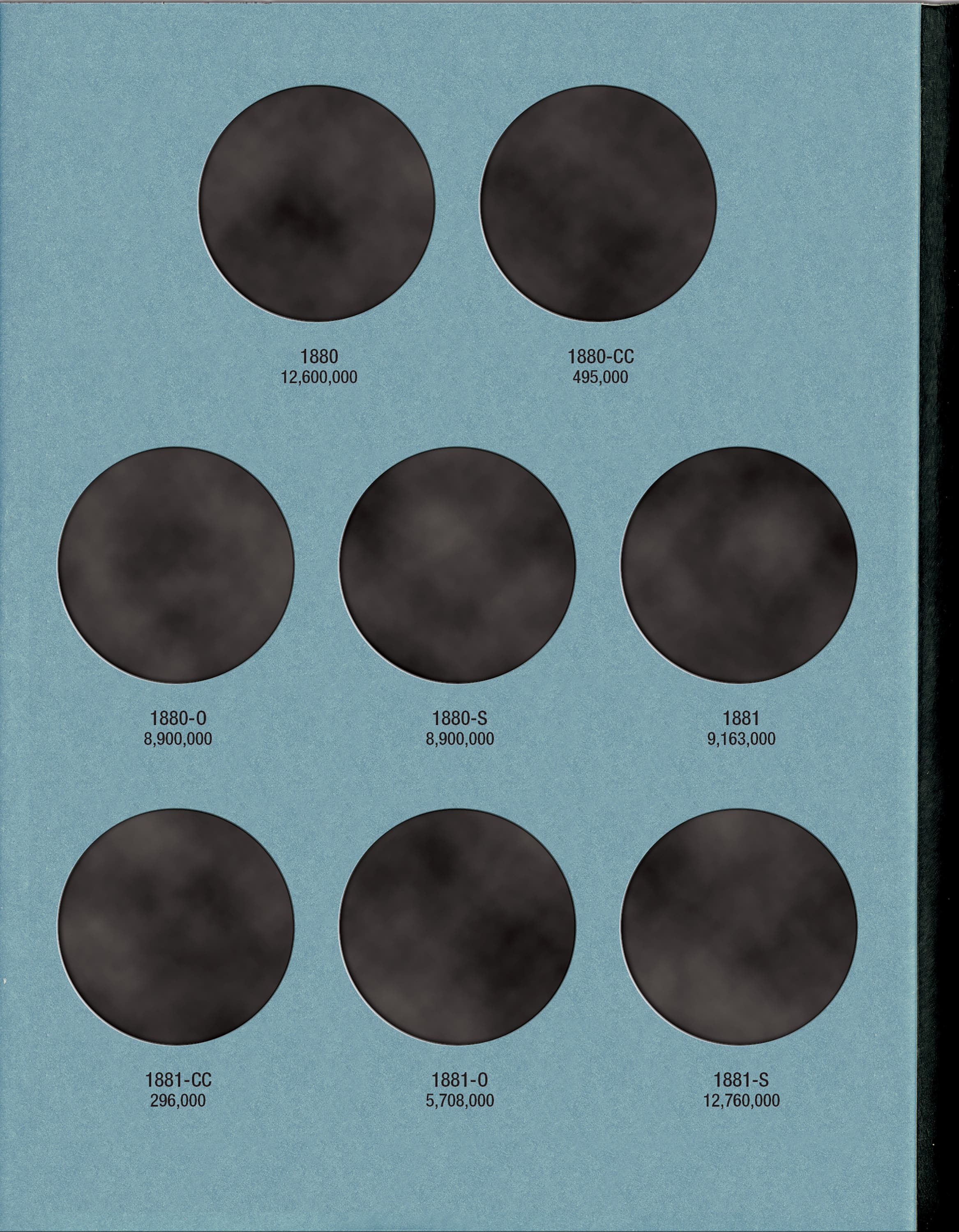 Official Whitman® Coin Folder – Morgan Silver Dollars Collection #1: 1878-1883 – Starting 1878