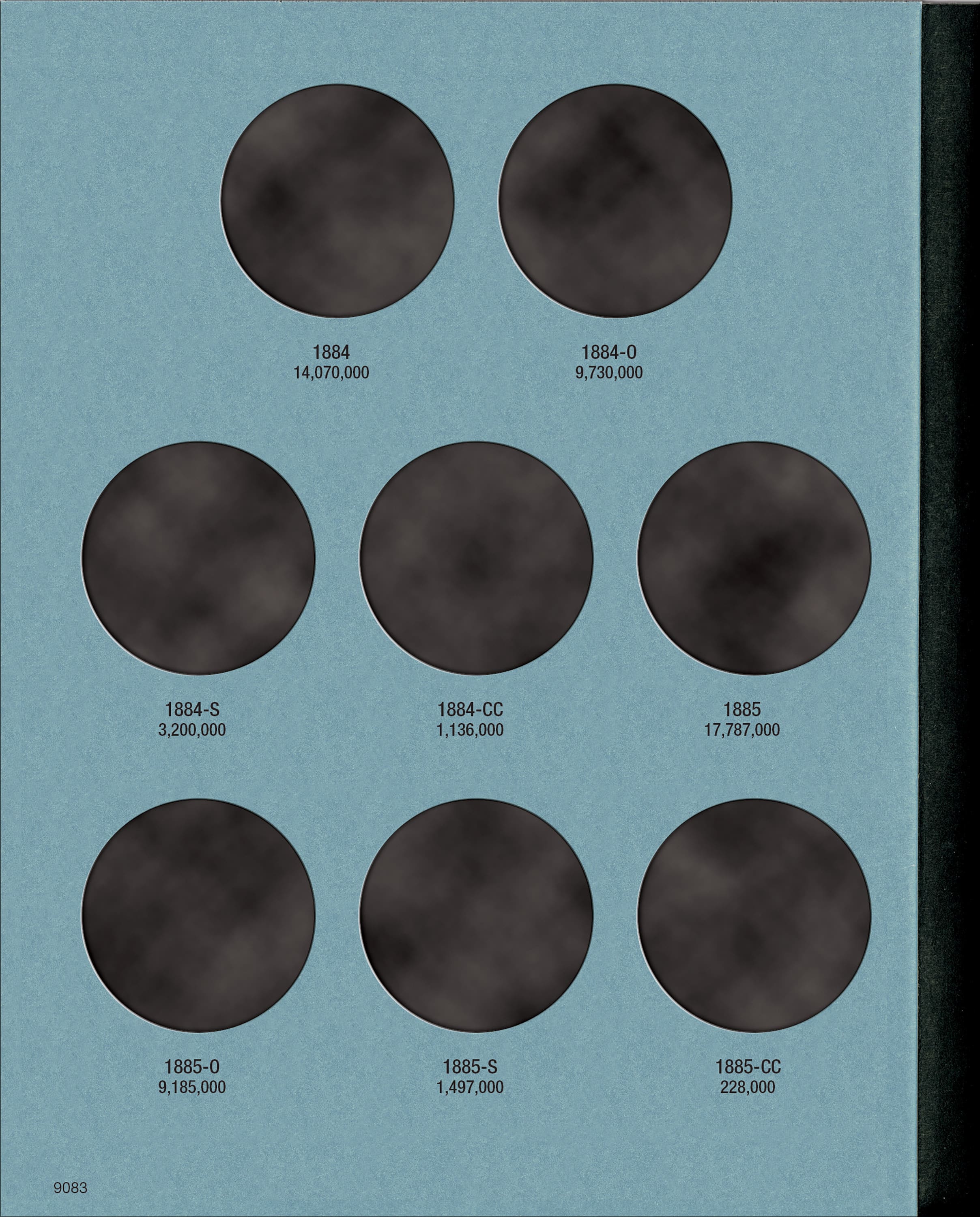 Official Whitman® Coin Folder – Morgan Silver Dollars Collection #2: 1884-1890