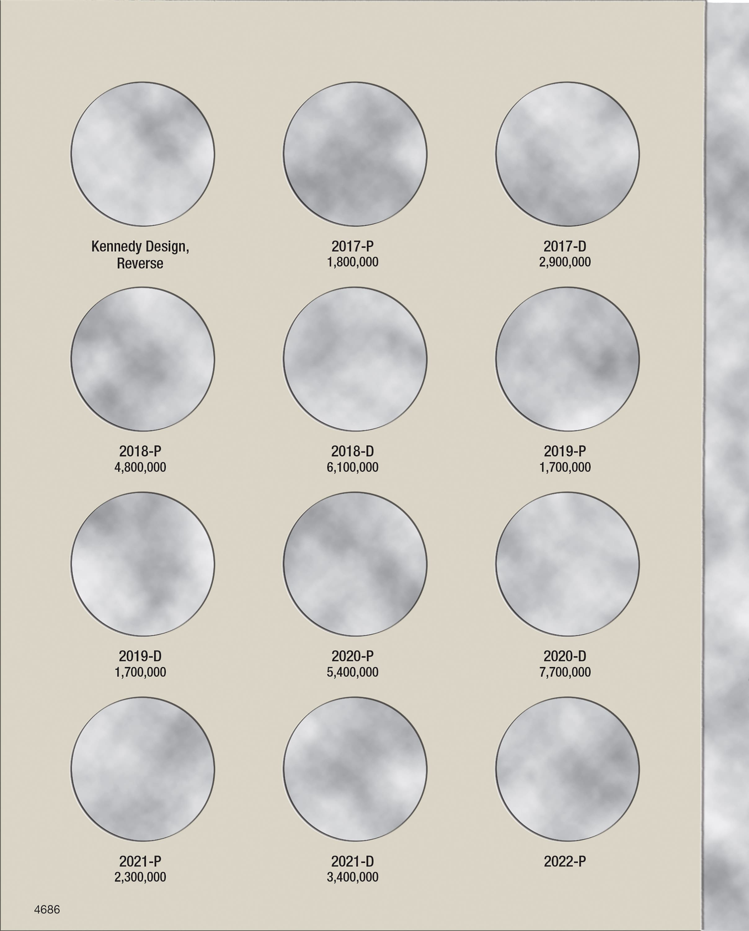 H.E. Harris® Coin Folder – Kennedy Half Dollars Collection #4: Starting 2017