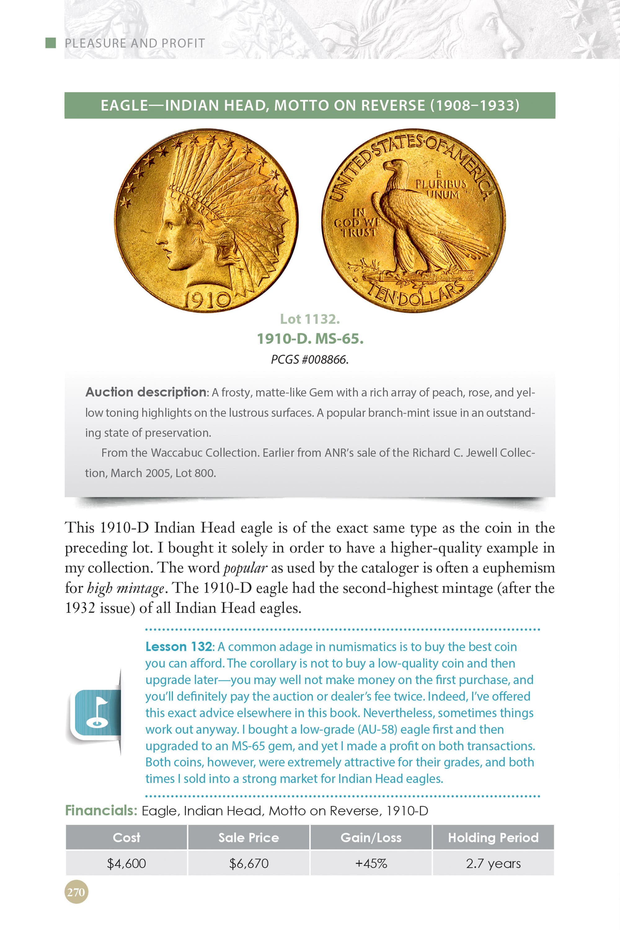 Collector Series: Pleasure & Profit – 100 Lessons for Building and Selling a Coin Collection