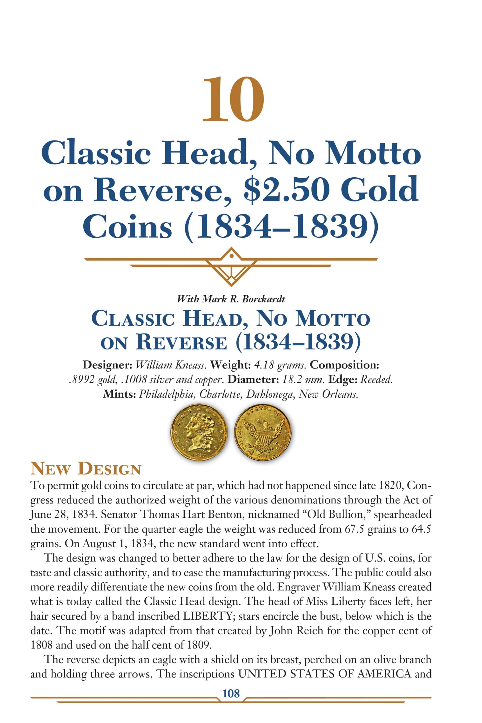 Red Book Series #26: A Guide Book of Quarter Eagle Gold Coins – History, Values, Collecting