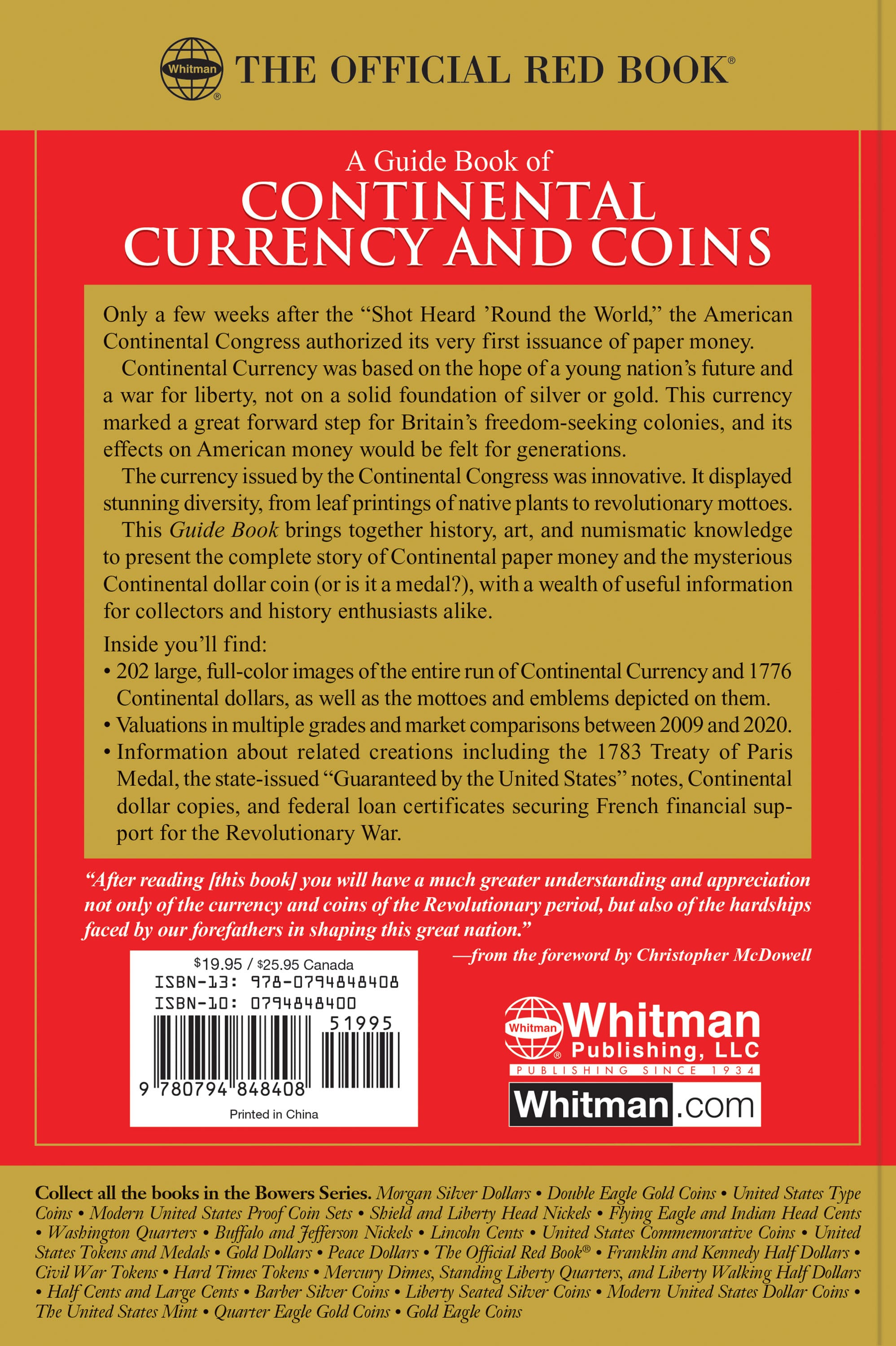 Red Book Series #25: A Guide Book of Continental Currency and Coins – History, Values, Collecting