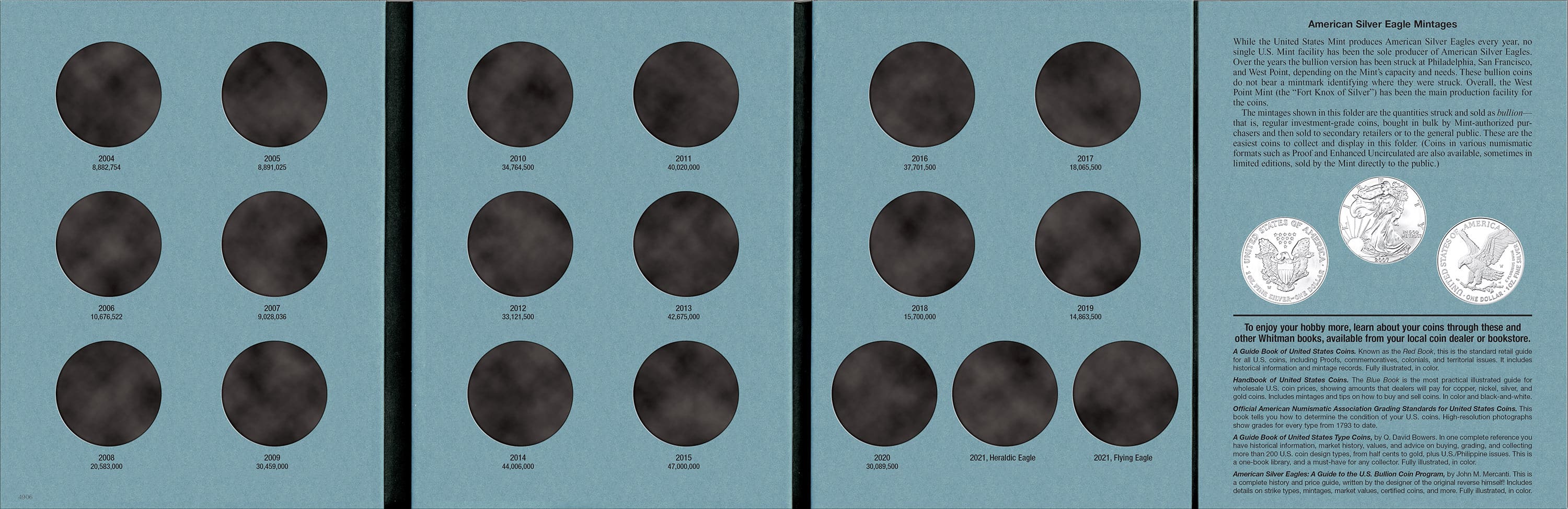 Official Whitman® Coin Folder – American Silver Eagles Volume #1: 1986-2003