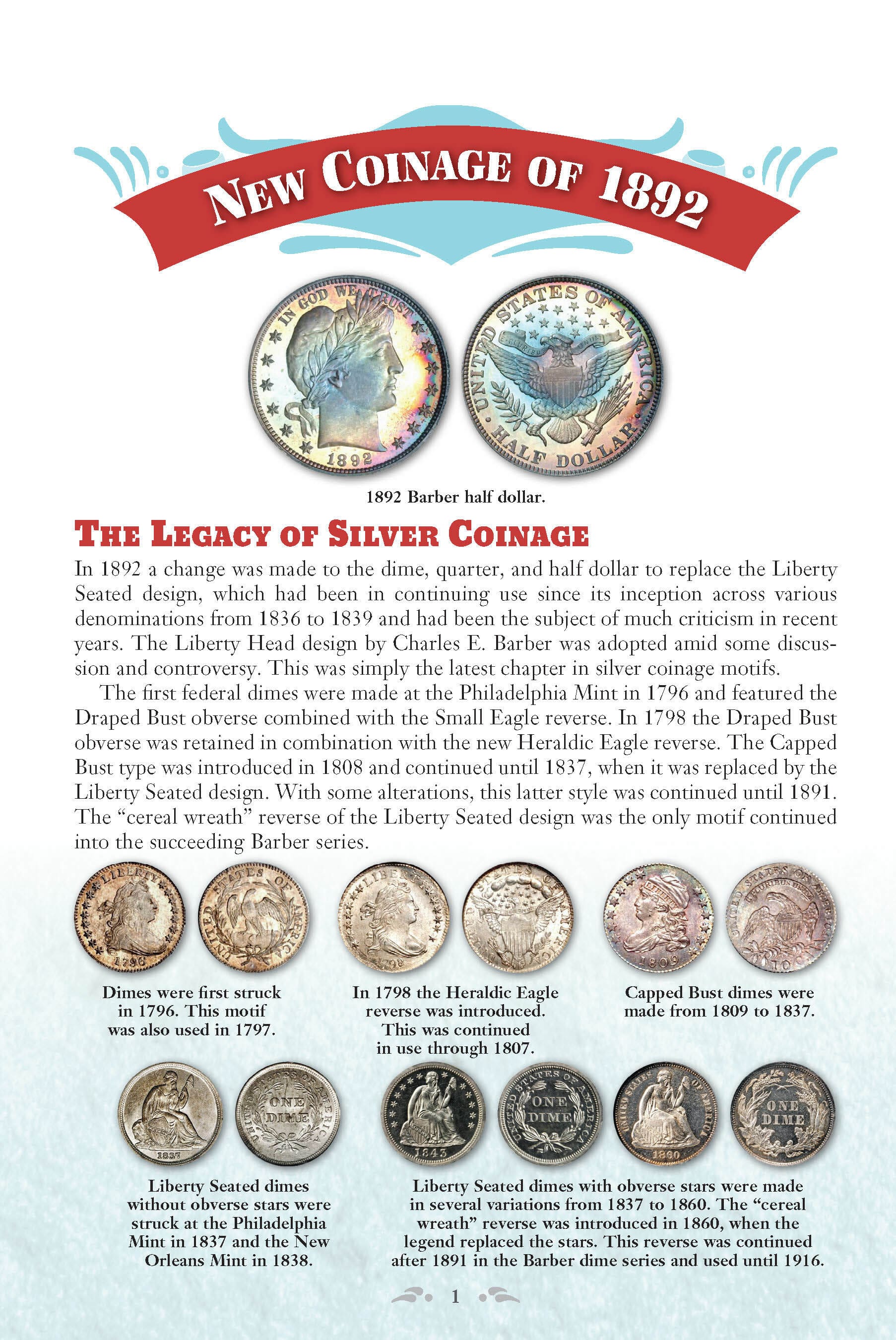 Red Book Series #20: A Guide Book of Barber Silver Coins – History, Values, Collecting