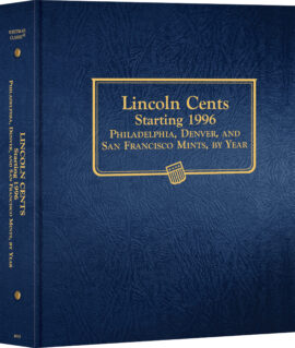 Whitman Classic® Coin Album – Lincoln Cents Volume #2: Starting 1996 (P, D, & S Mints) – Coin Album (Blue)