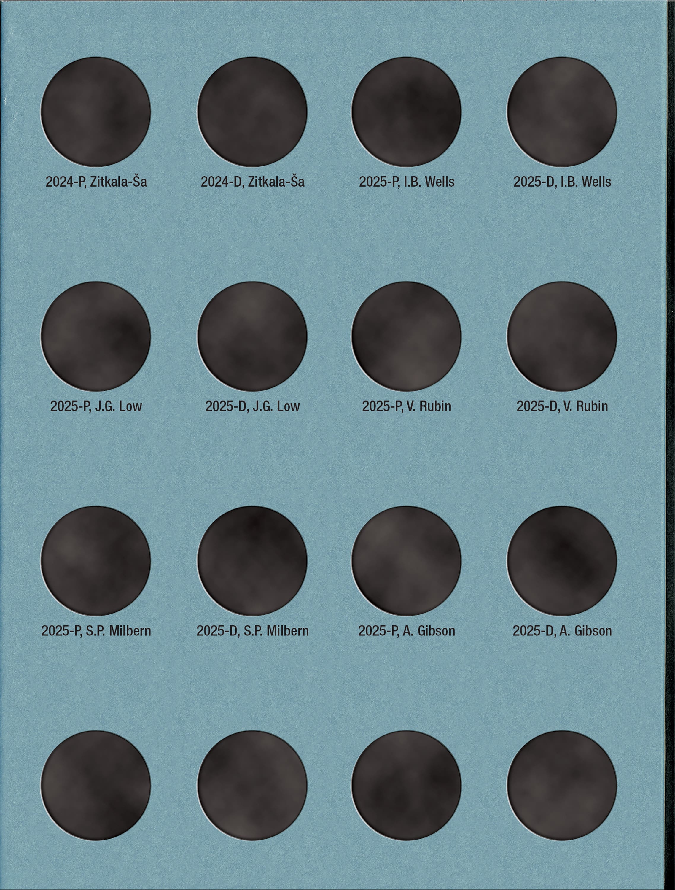 Official Whitman® Coin Folder – Crossing the Delaware and American Women Quarters: 2021-2025 (P & D Mints)
