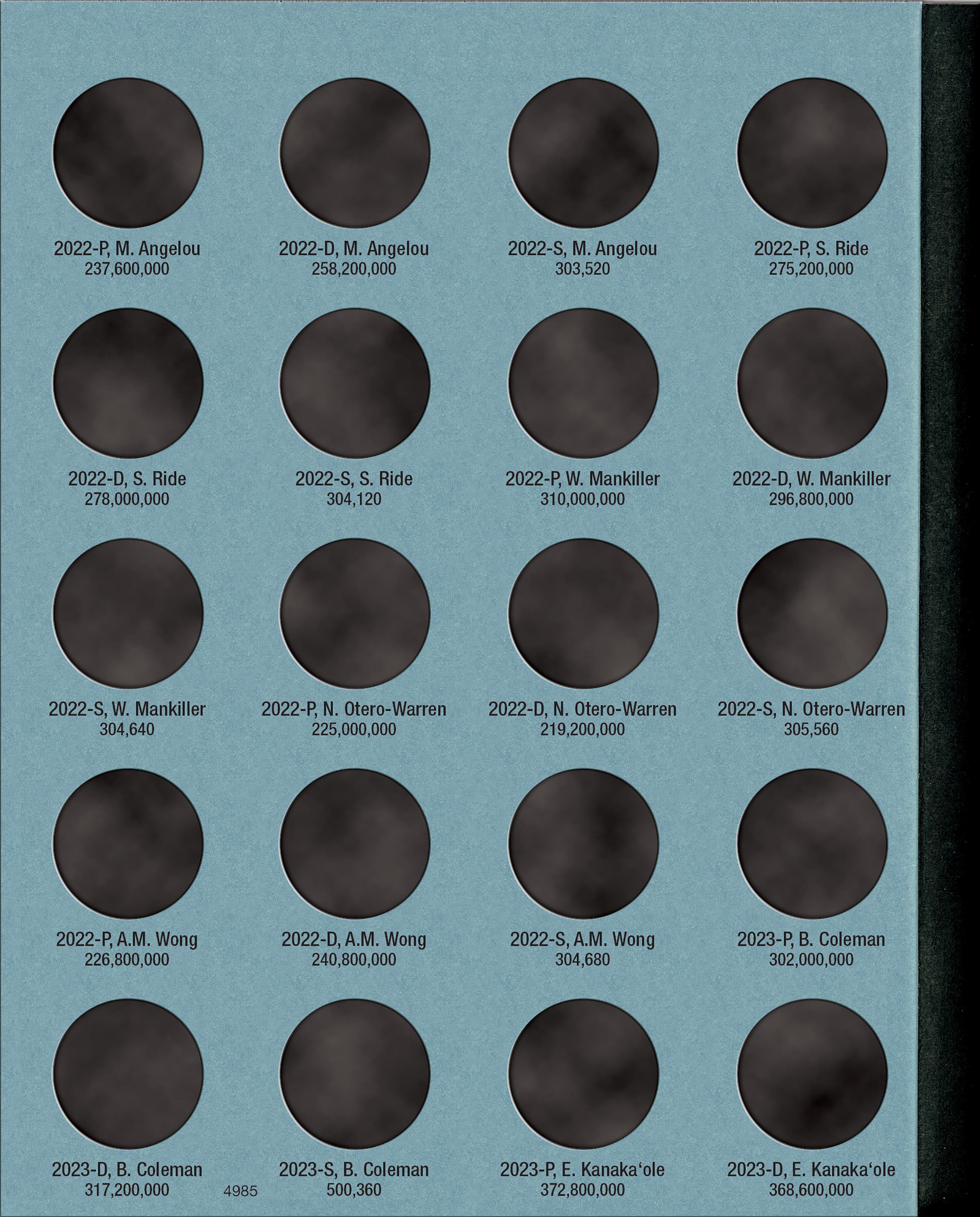 Official Whitman® Coin Folder – American Women Quarters: 2022-2025 (P, D, & S Mints)