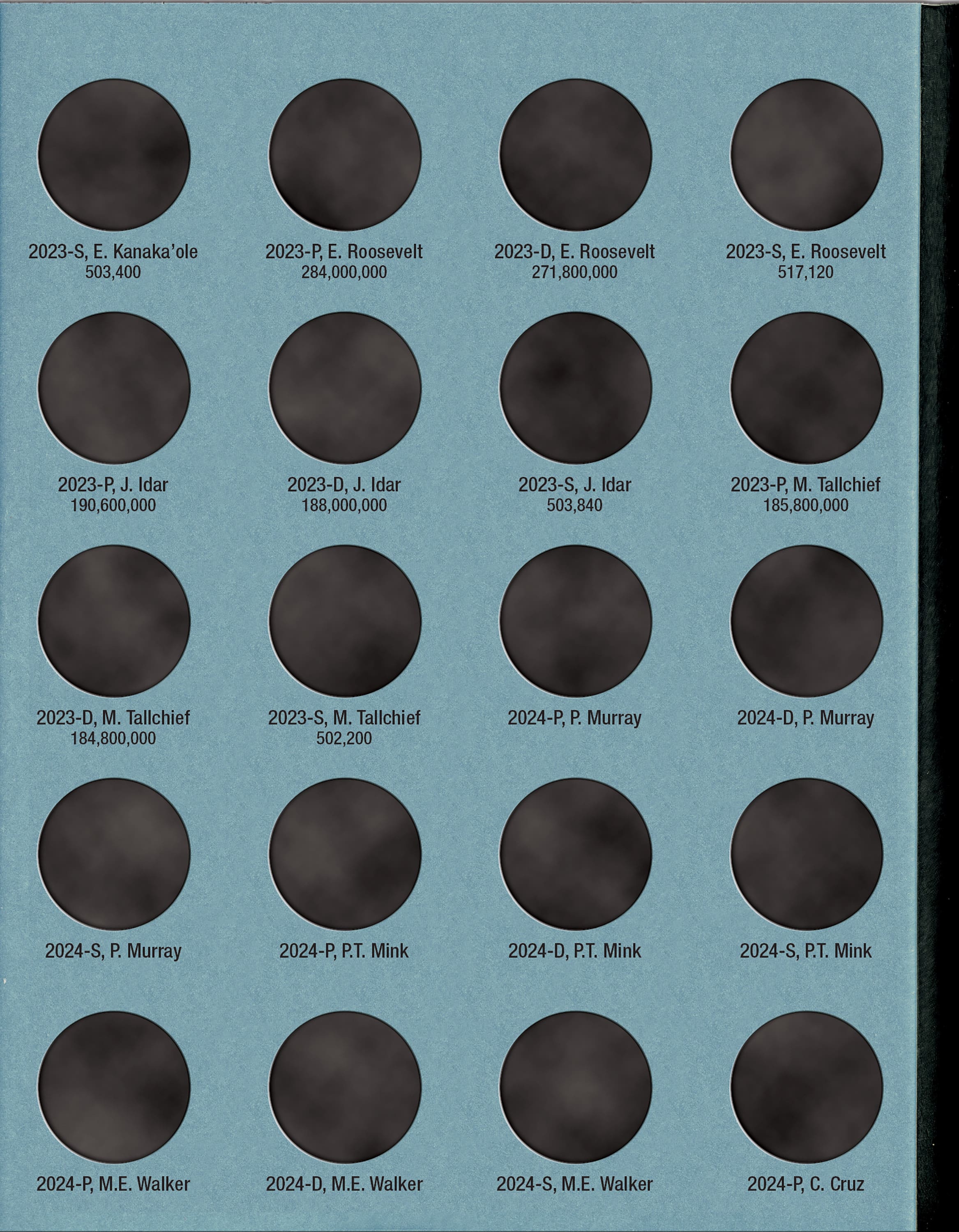 Official Whitman® Coin Folder – American Women Quarters: 2022-2025 (P, D, & S Mints)