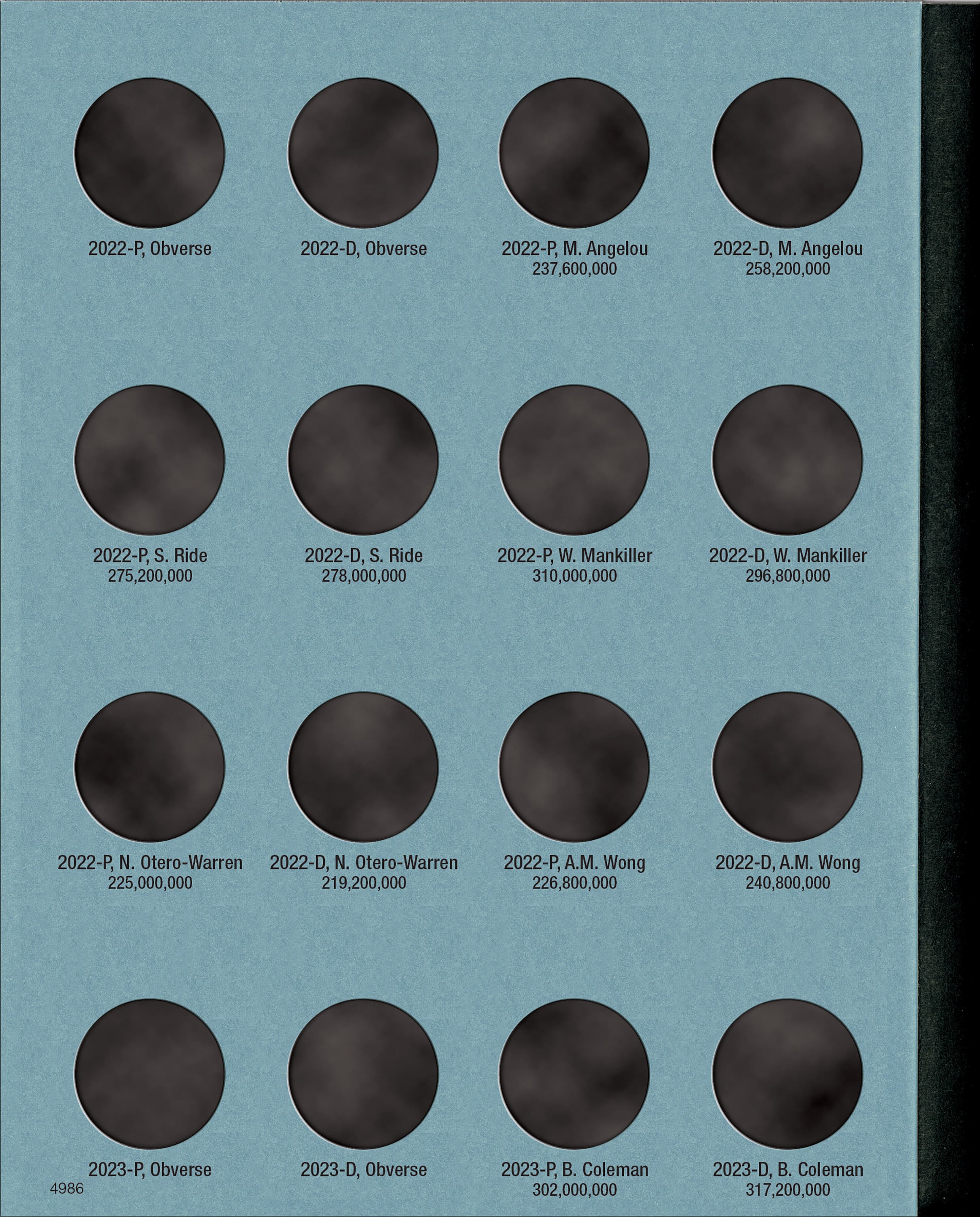 Official Whitman® Coin Folder – American Women Quarters: 2022-2025 (P & D Mints)