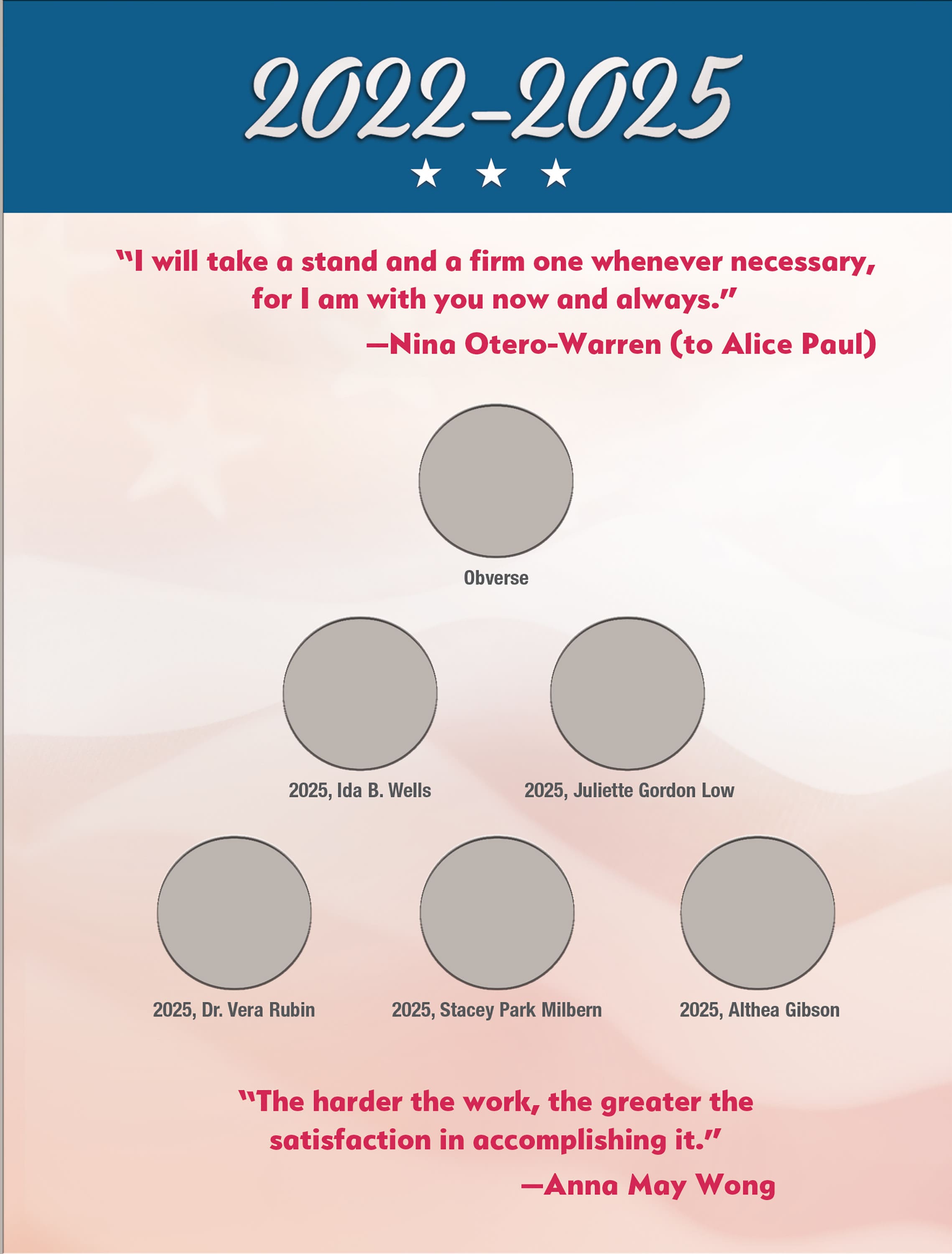 Official Whitman® Coin Folder – American Women Quarters: 2022-2025 (Single Mint)