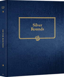 Whitman Classic® Coin Album – 39mm Silver Rounds: Plain, No Dates (Includes Blank Pages)