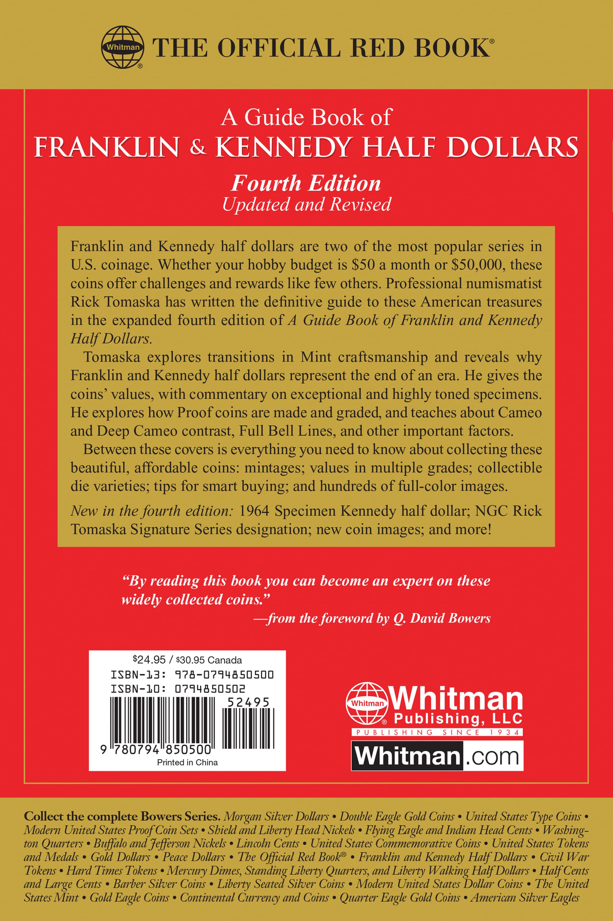 Red Book Series #15: A Guide Book of Franklin & Kennedy Half Dollars – History, Values, Collecting