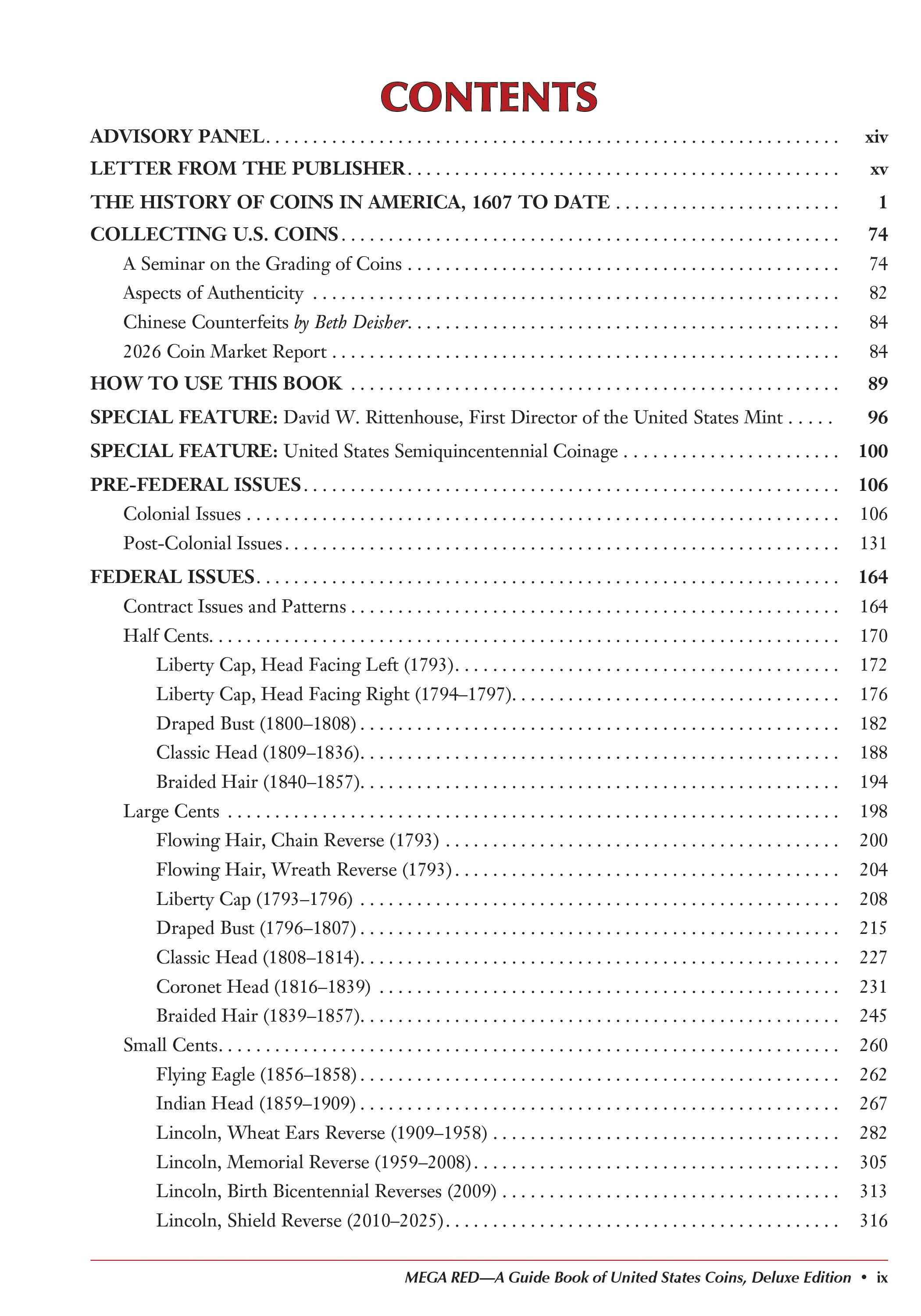 Mega Red: A Guide Book of United States Coins, Deluxe Edition