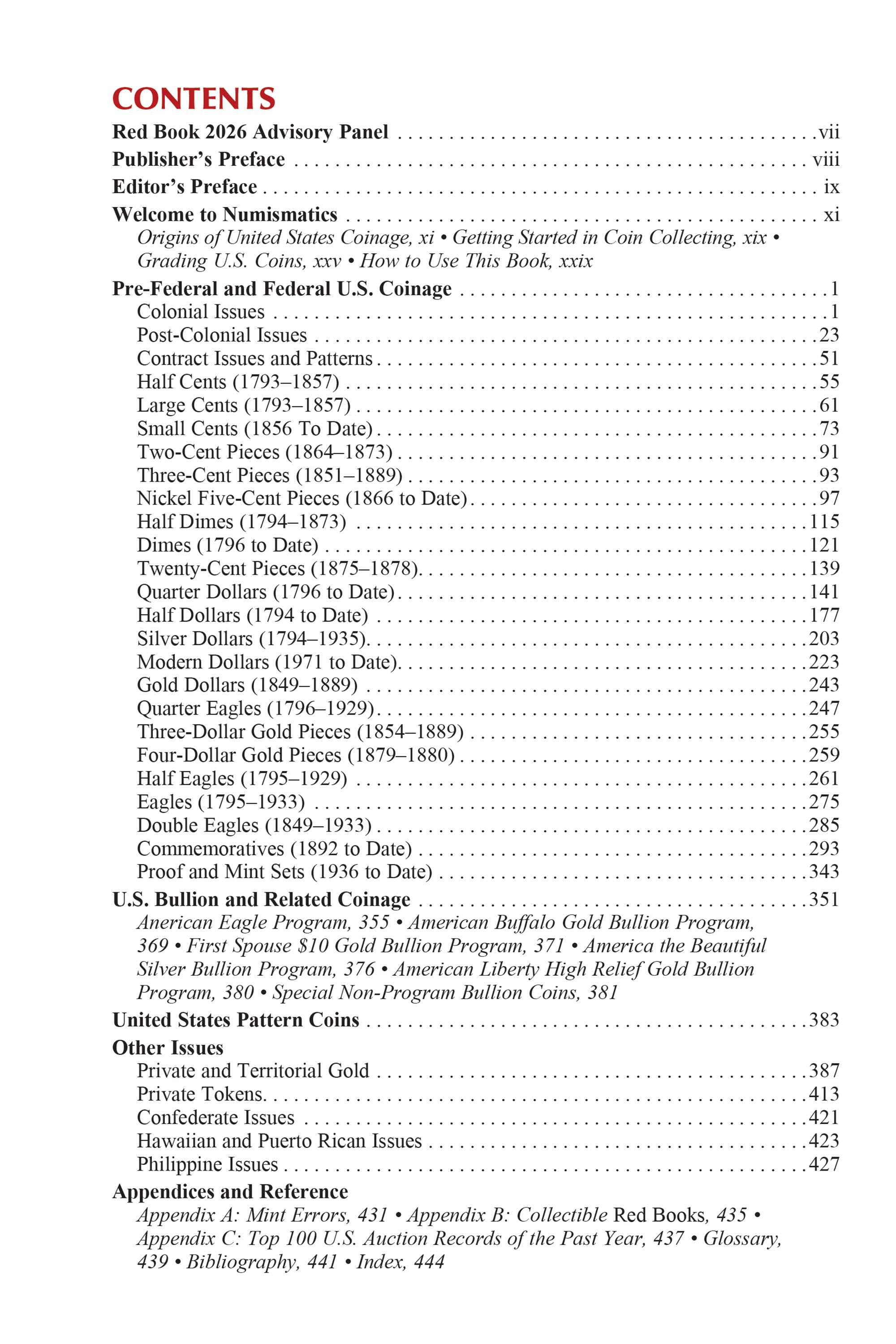The Official Red Book®: A Guide Book of United States Coins, 2026
