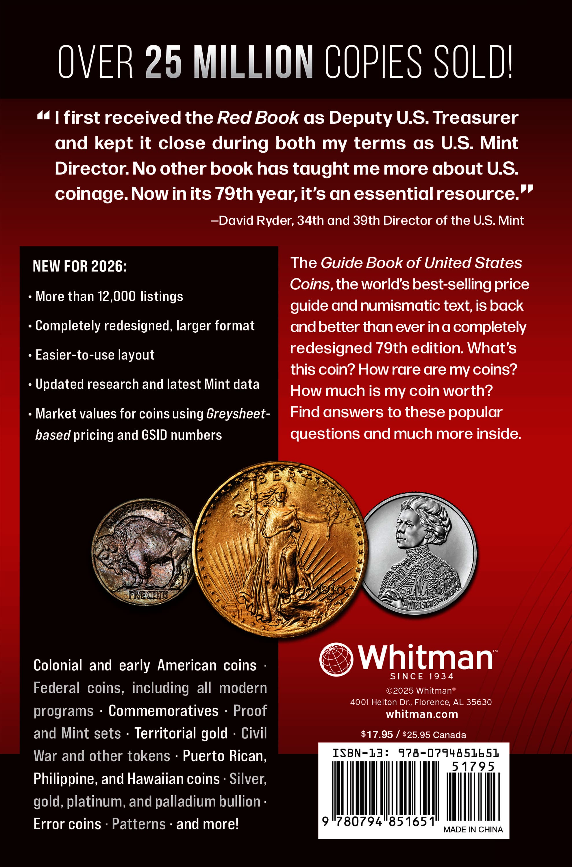 The Official Red Book®: A Guide Book of United States Coins, 2026