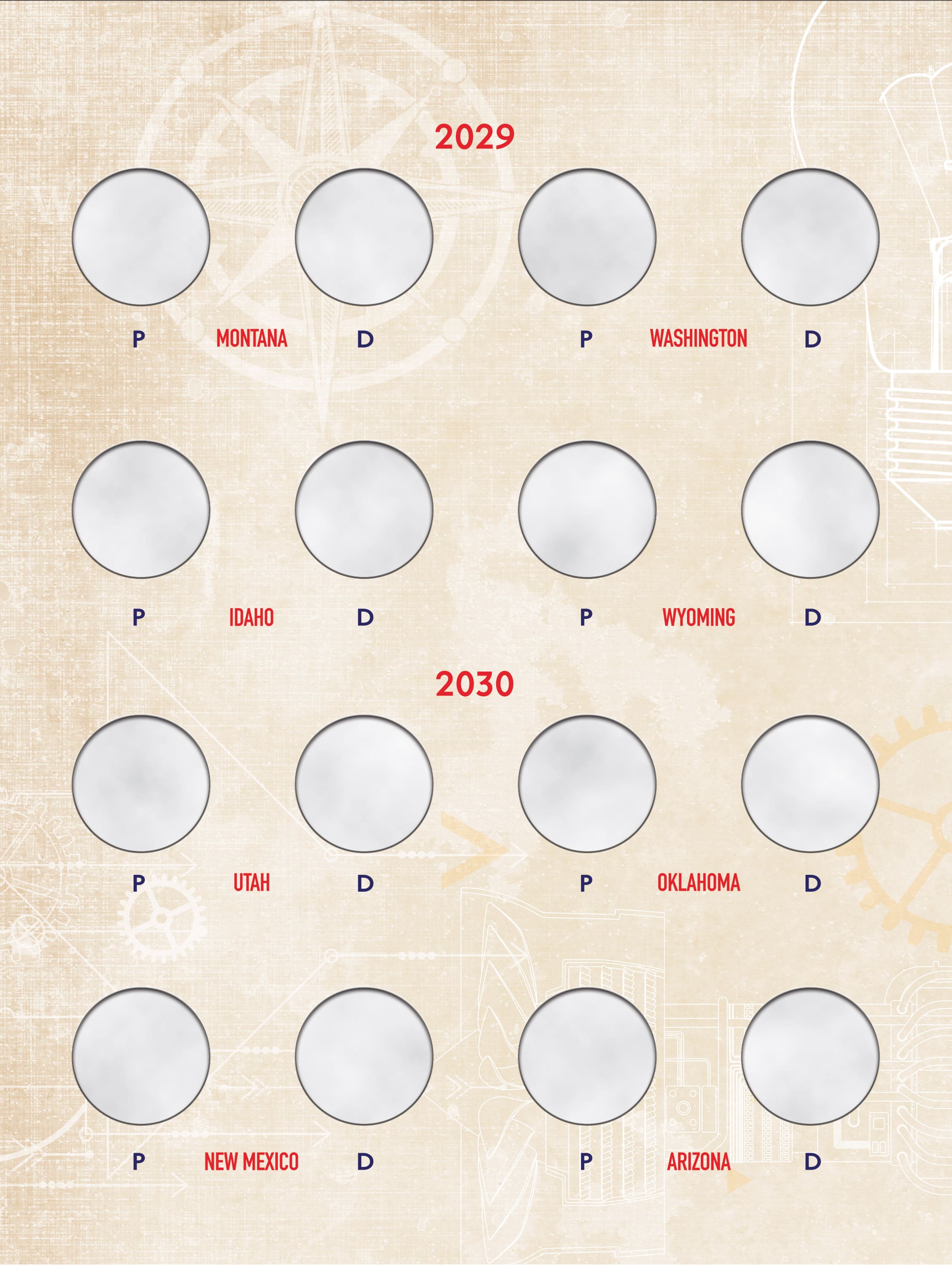 Official Whitman® Deluxe Coin Folder – American Innovation Dollars Volume #2: 2026-2032