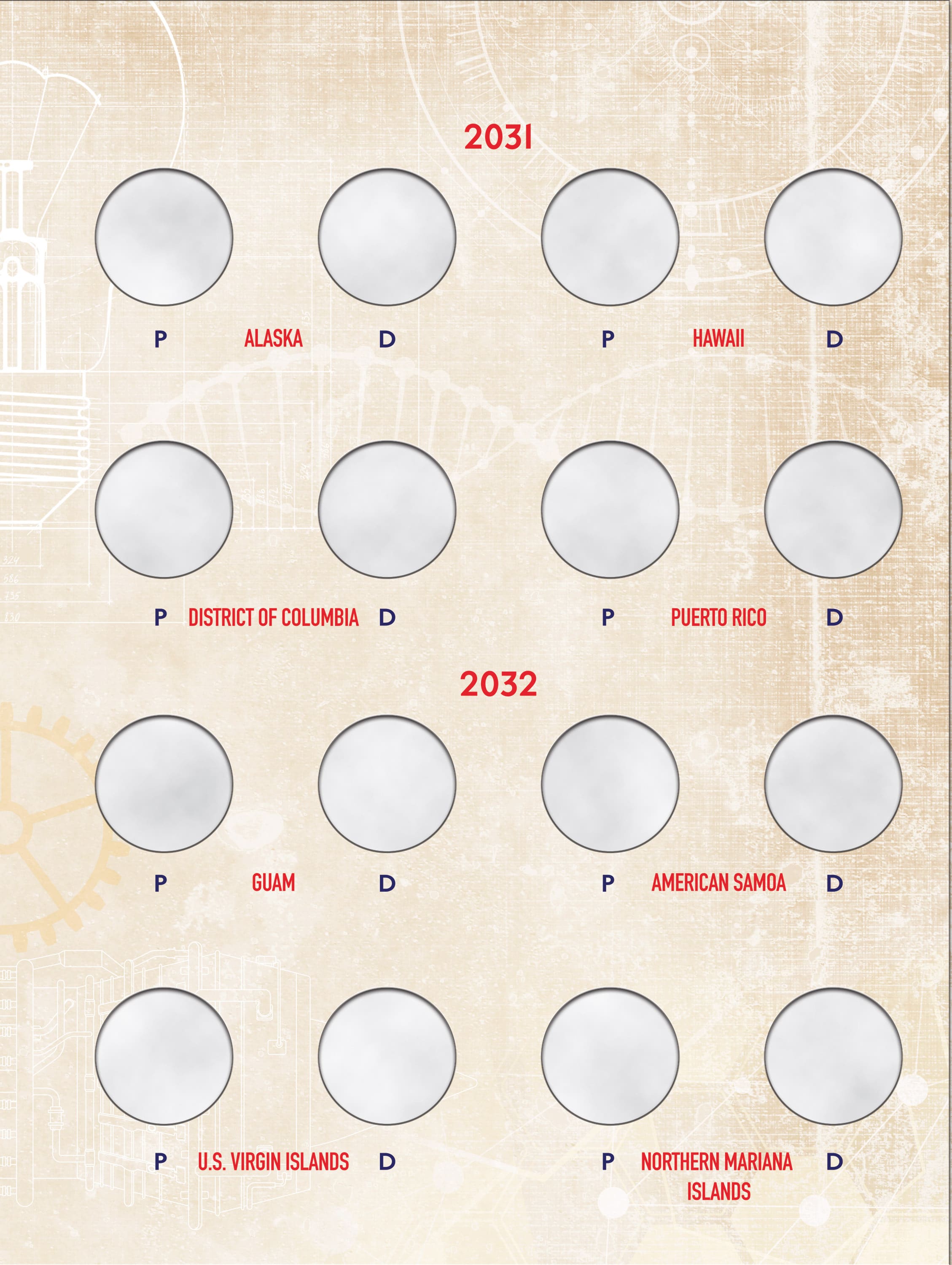 Official Whitman® Deluxe Coin Folder – American Innovation Dollars Volume #2: 2026-2032
