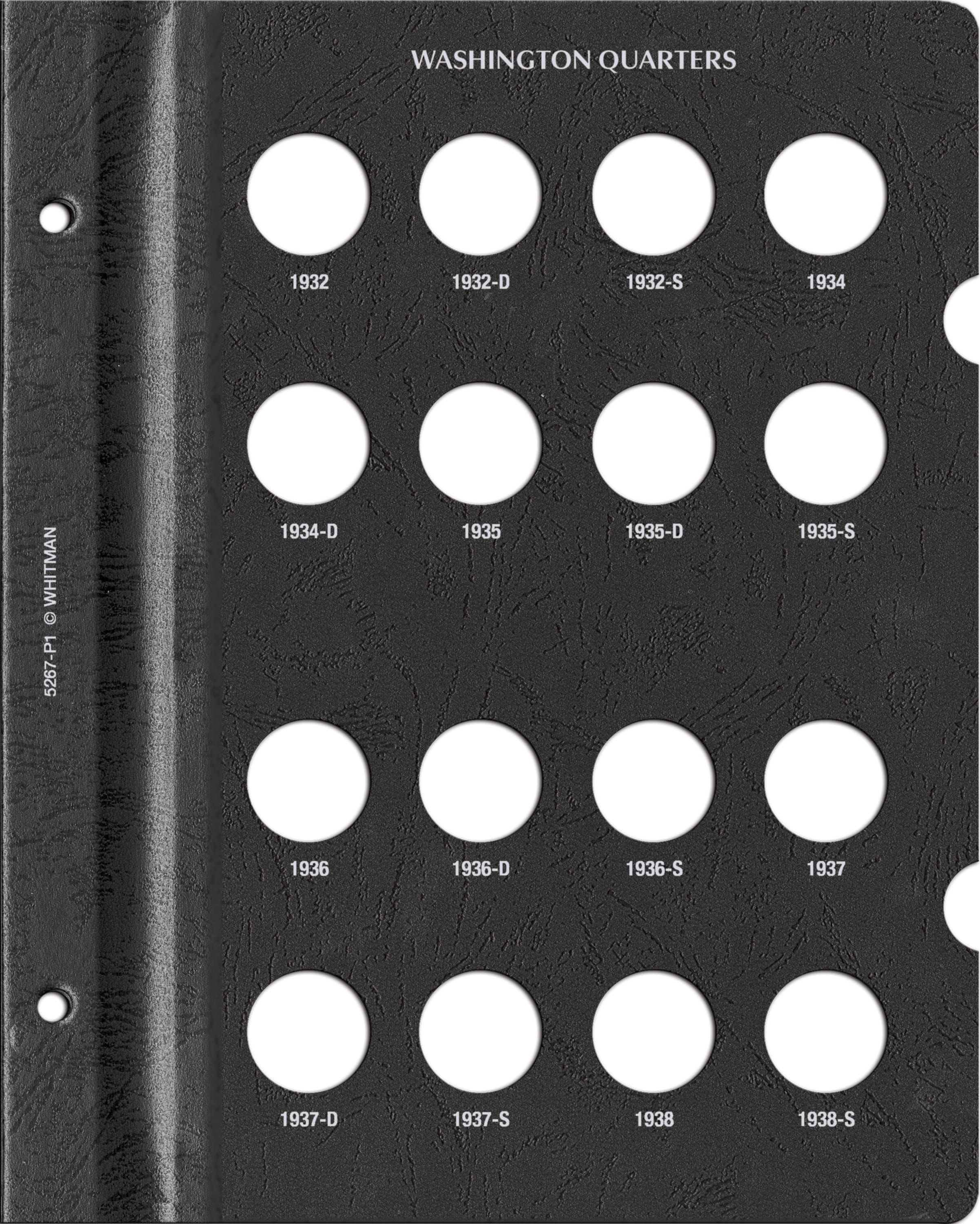 Whitman Prestige Coin Album – Washington Quarters: 1932-1964 Date & Mintmark Set