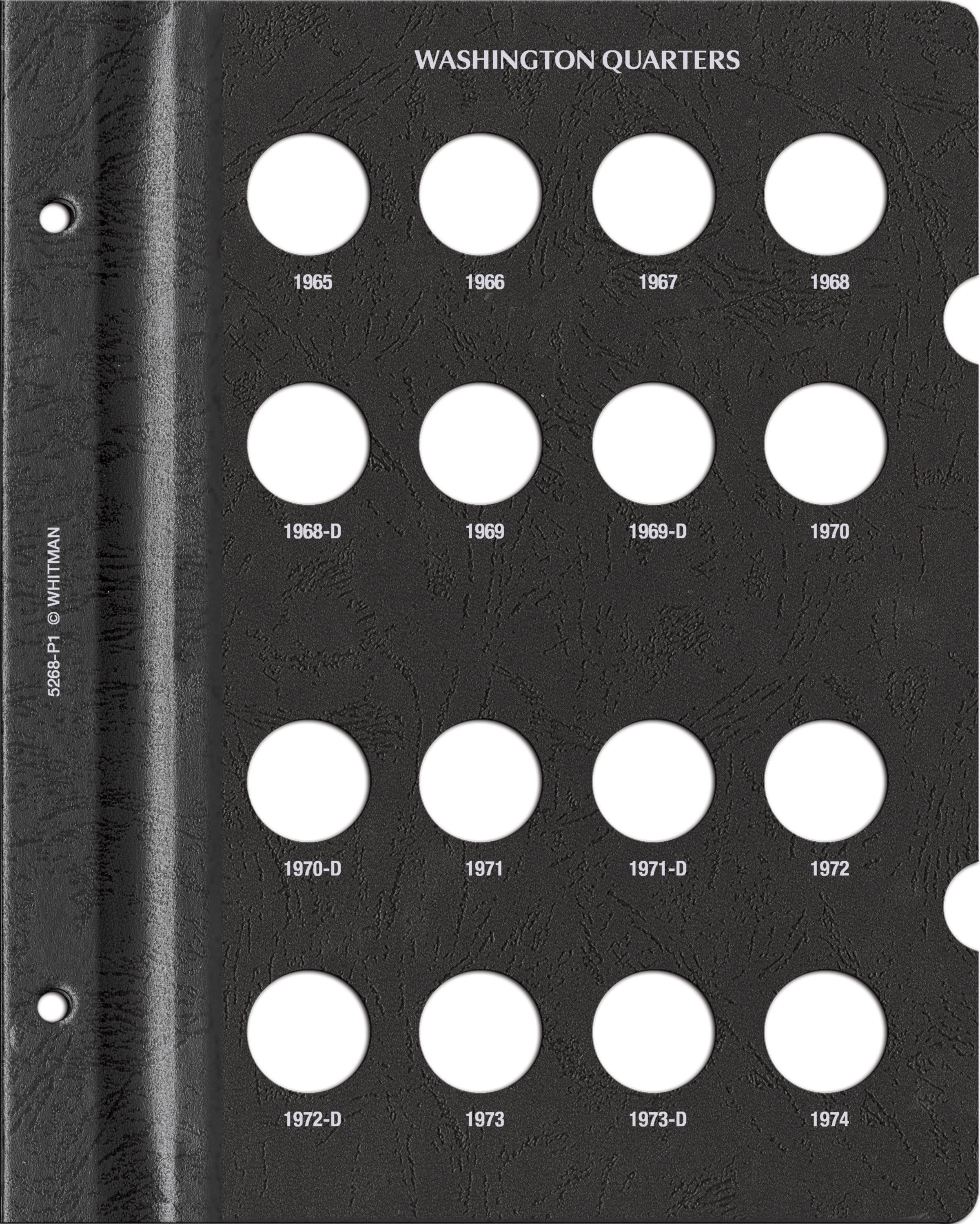 Whitman Prestige Coin Album – Washington Quarters: 1965-1998 Date & Mintmark Set