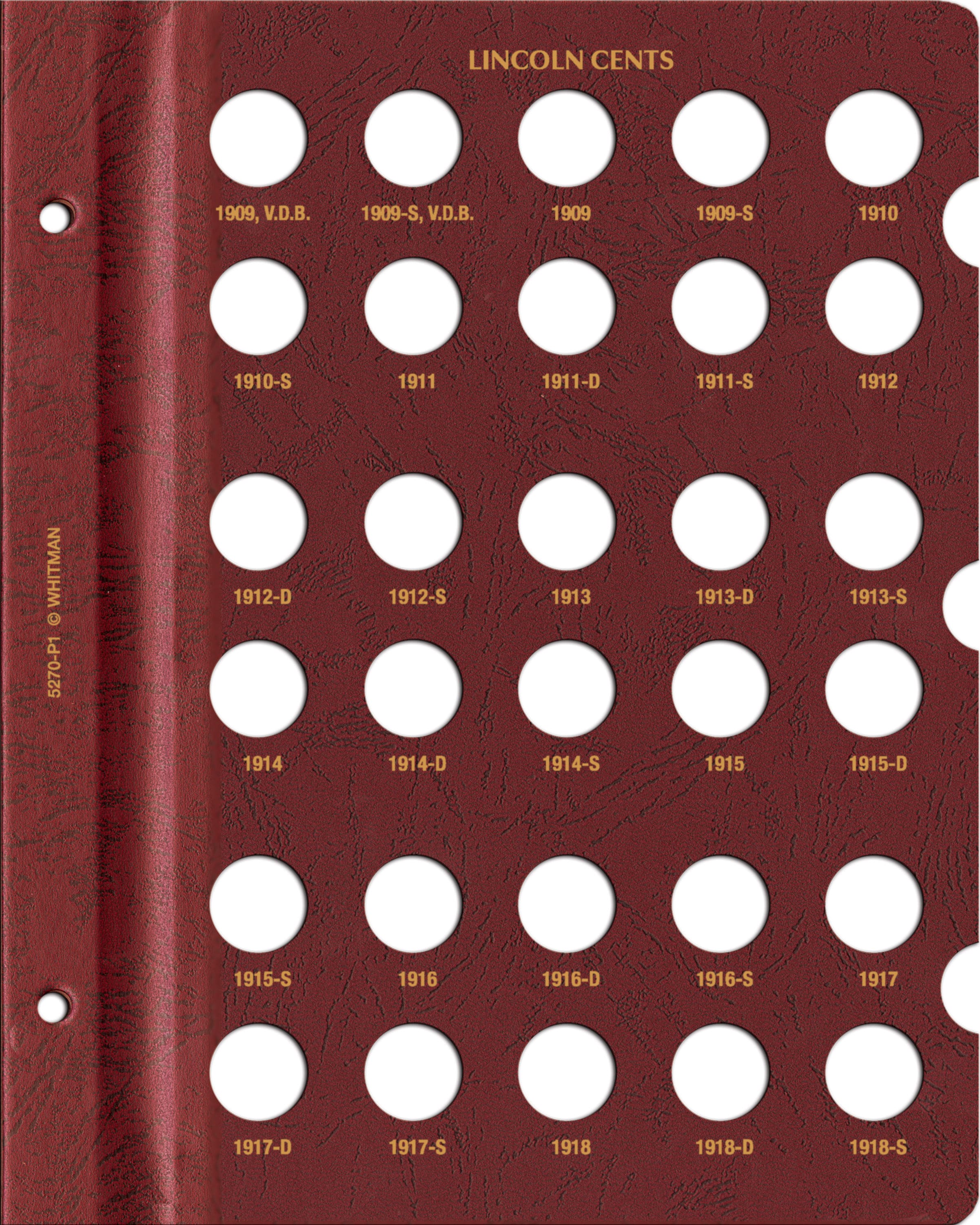 Whitman Prestige Coin Album – Lincoln Cents: 1909-1958 Date & Mintmark Set
