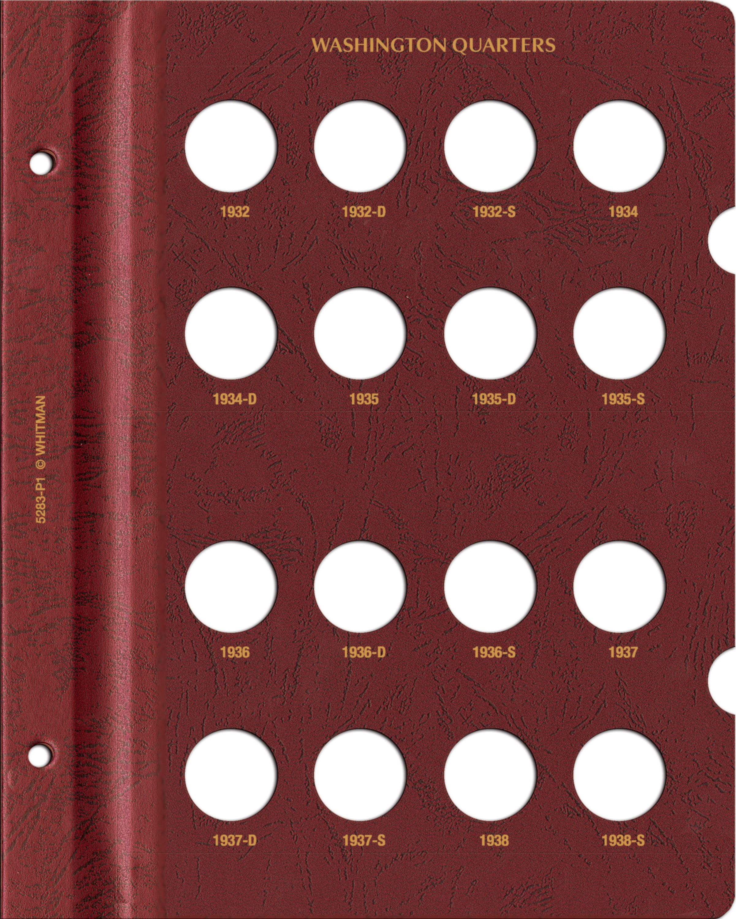 Whitman Prestige Coin Album – Washington Quarters: 1932-1964 Date & Mintmark Set