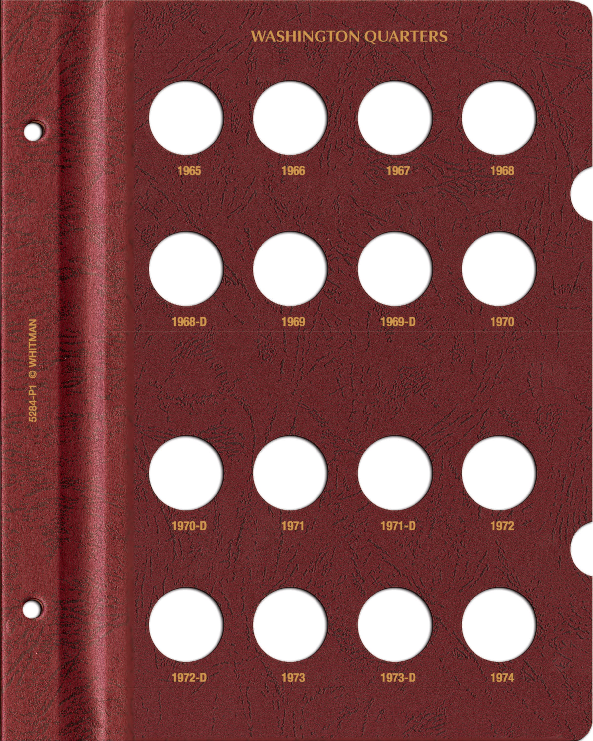 Whitman Prestige Coin Album – Washington Quarters: 1965-1998 Date & Mintmark Set